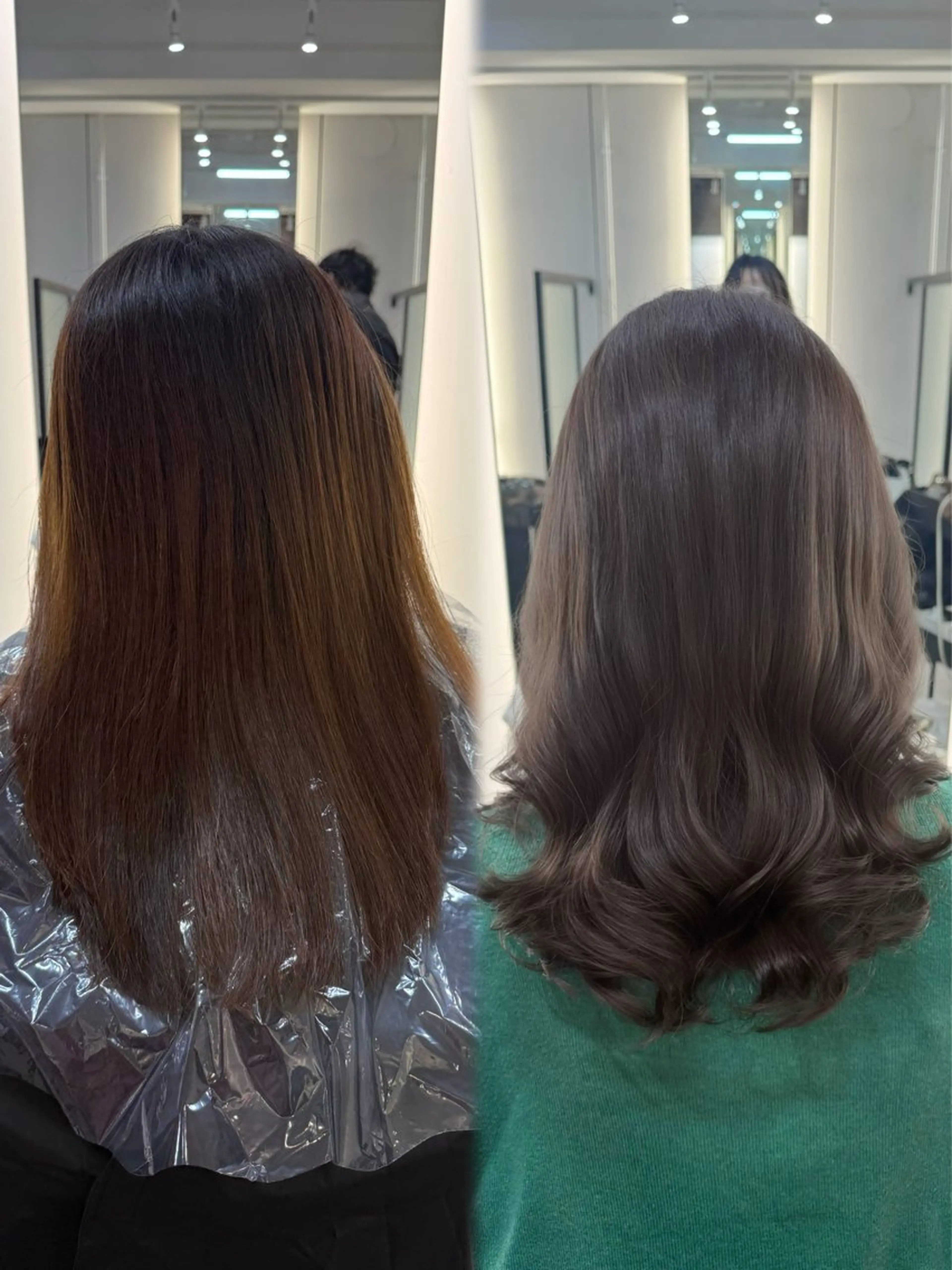 ミディアム カラー パーマ カット パーマ トリートメント 韓国ヘア/韓国風 パーマ/kazueのヘアスタイル