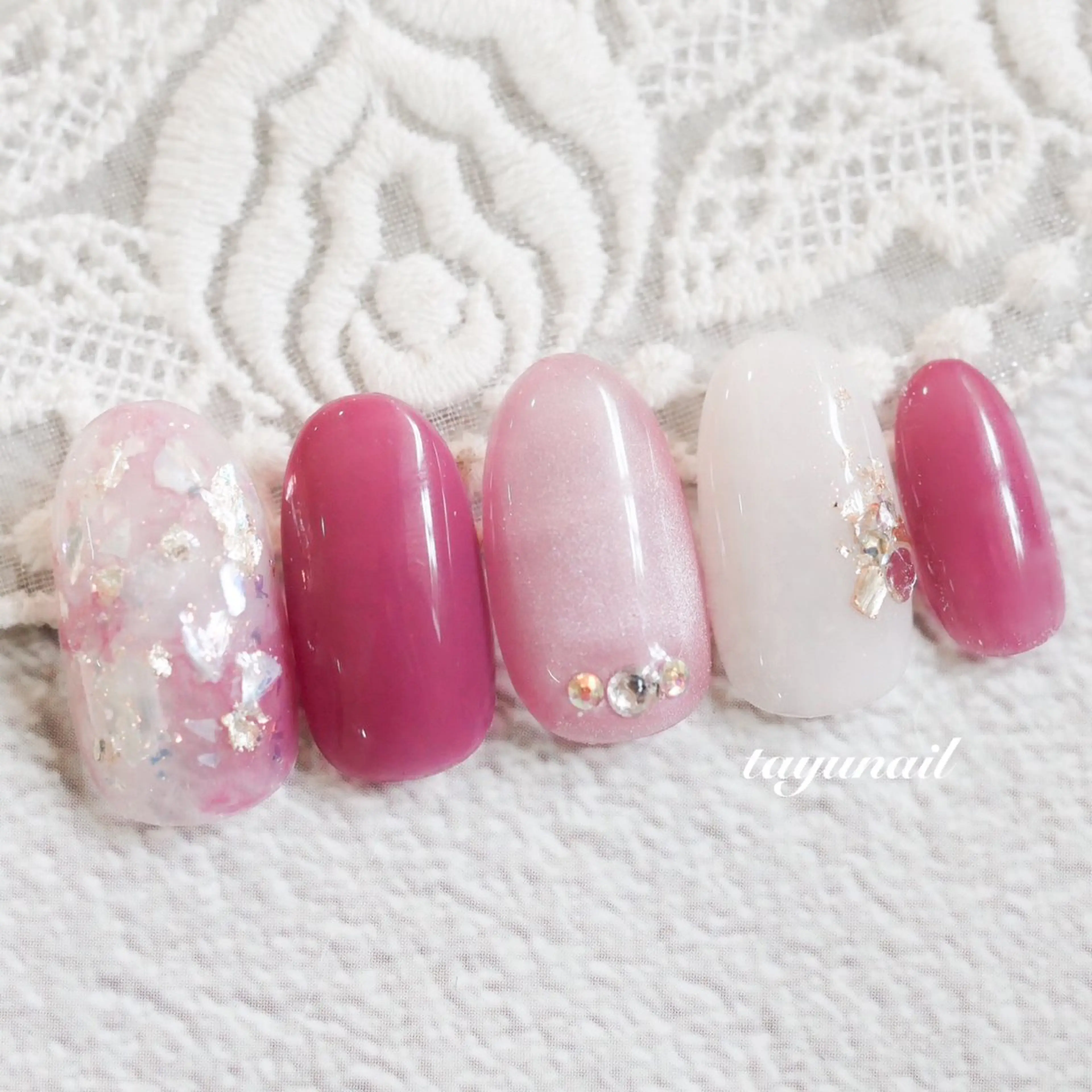 ネイル アートネイル ジェルネイル パラジェル 夏ネイル ネイルサロン 【たゆnail】のネイルデザイン