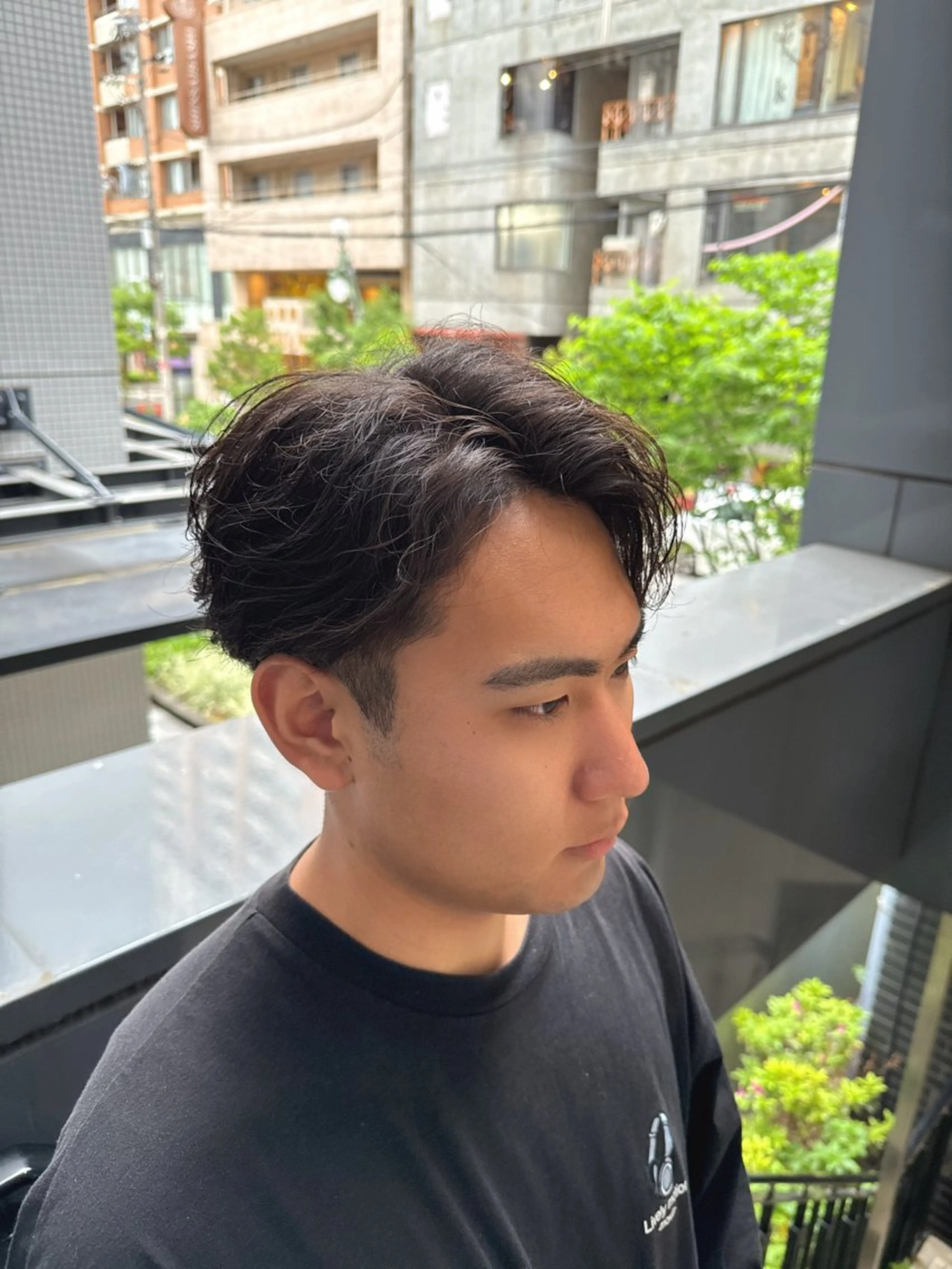 パーマ メンズ カット パーマ 河野 悠のヘアスタイル