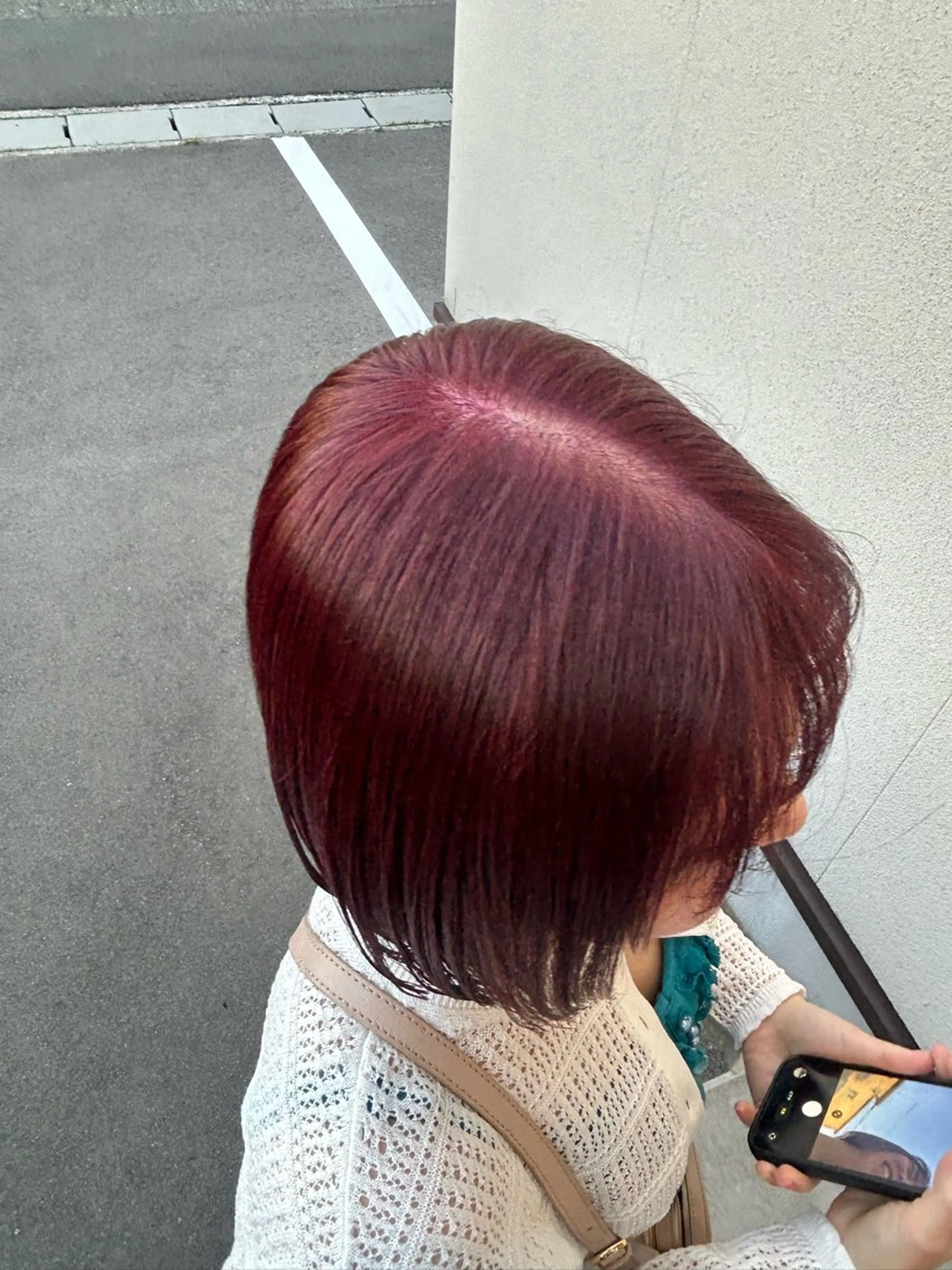 カラー ブリーチ 透明感カラー ブリーチなしカラー ピンクカラー Jamme /齋藤 若菜のヘアスタイル