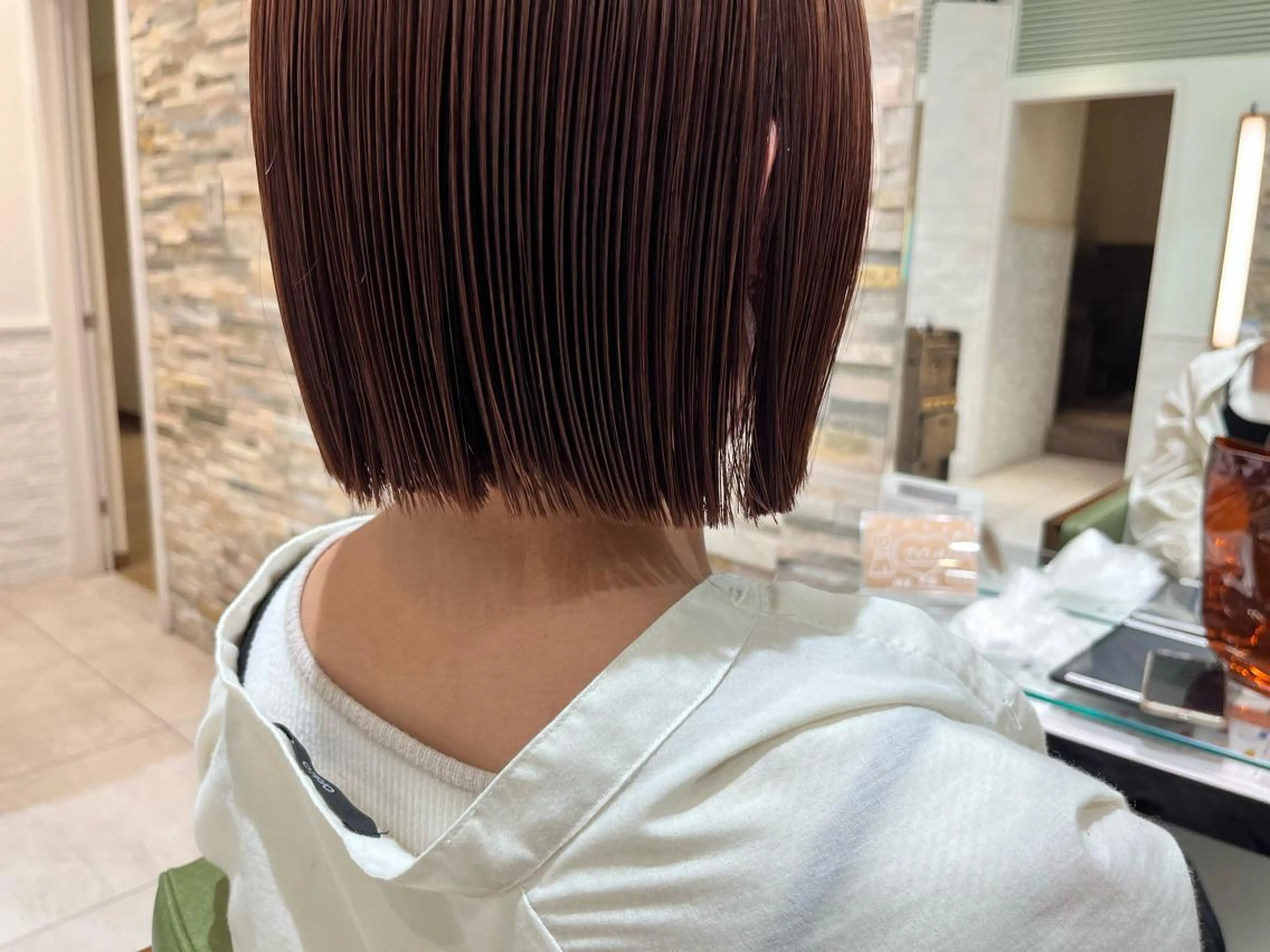 ショート カラー ブラウンカラー ピンクカラー ピンクブラウン 高橋友里亜 /フリーランスのヘアスタイル