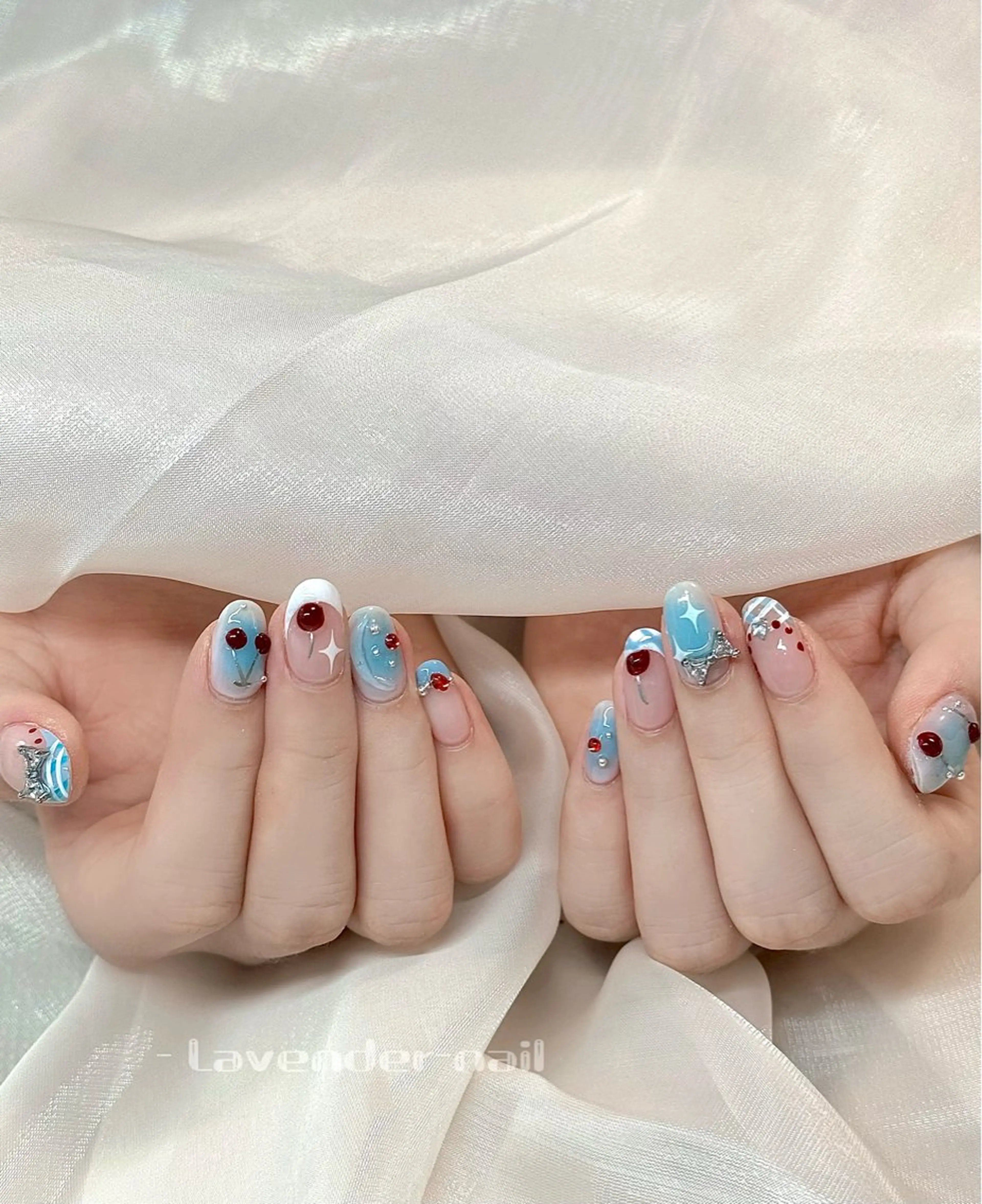 ネイル ハンドネイル Lavender nail·北18条のネイルデザイン