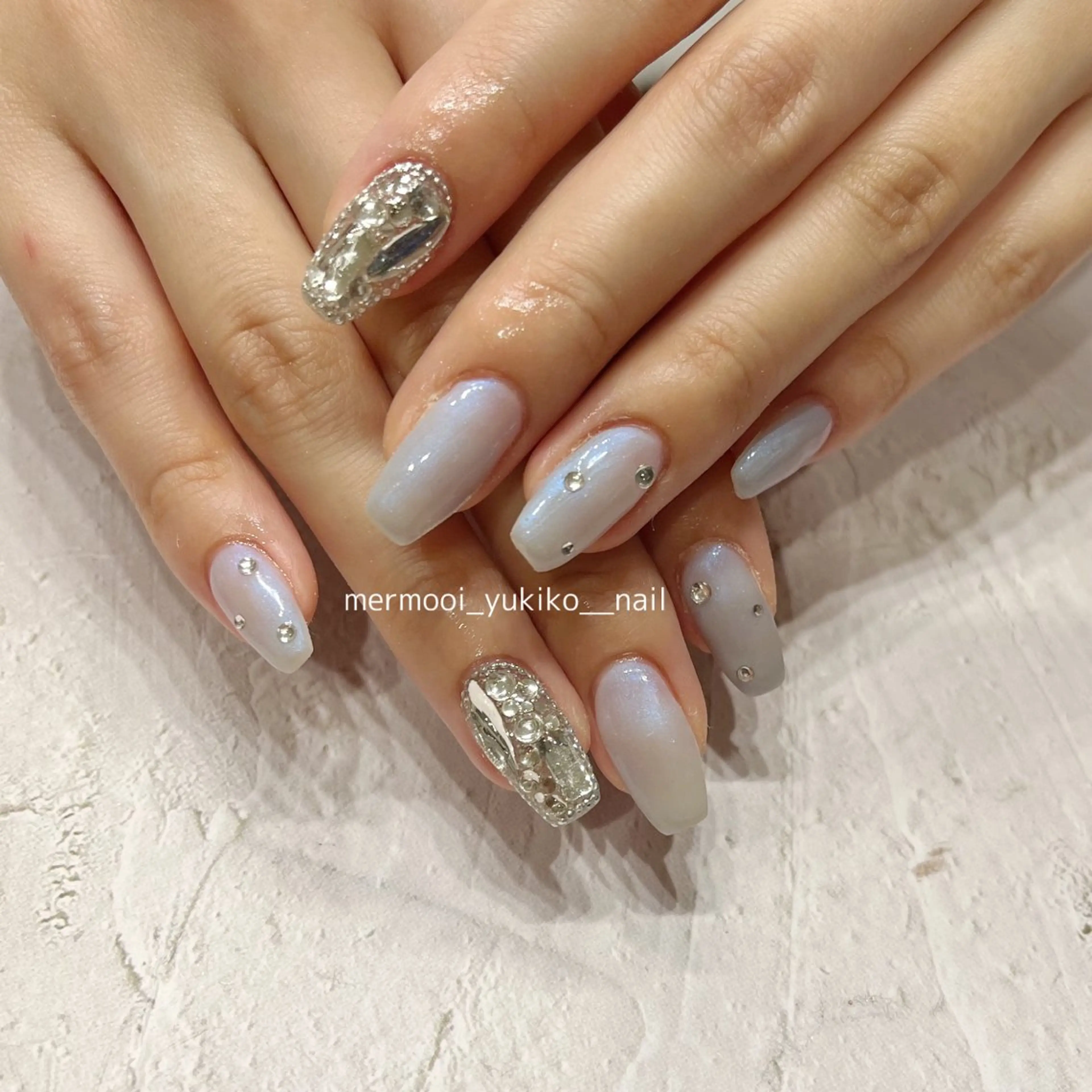 ネイル アートネイル ジェルネイル 韓国ネイル パラジェル スカルプネイル ハンドネイル melumooi nailのネイルデザイン