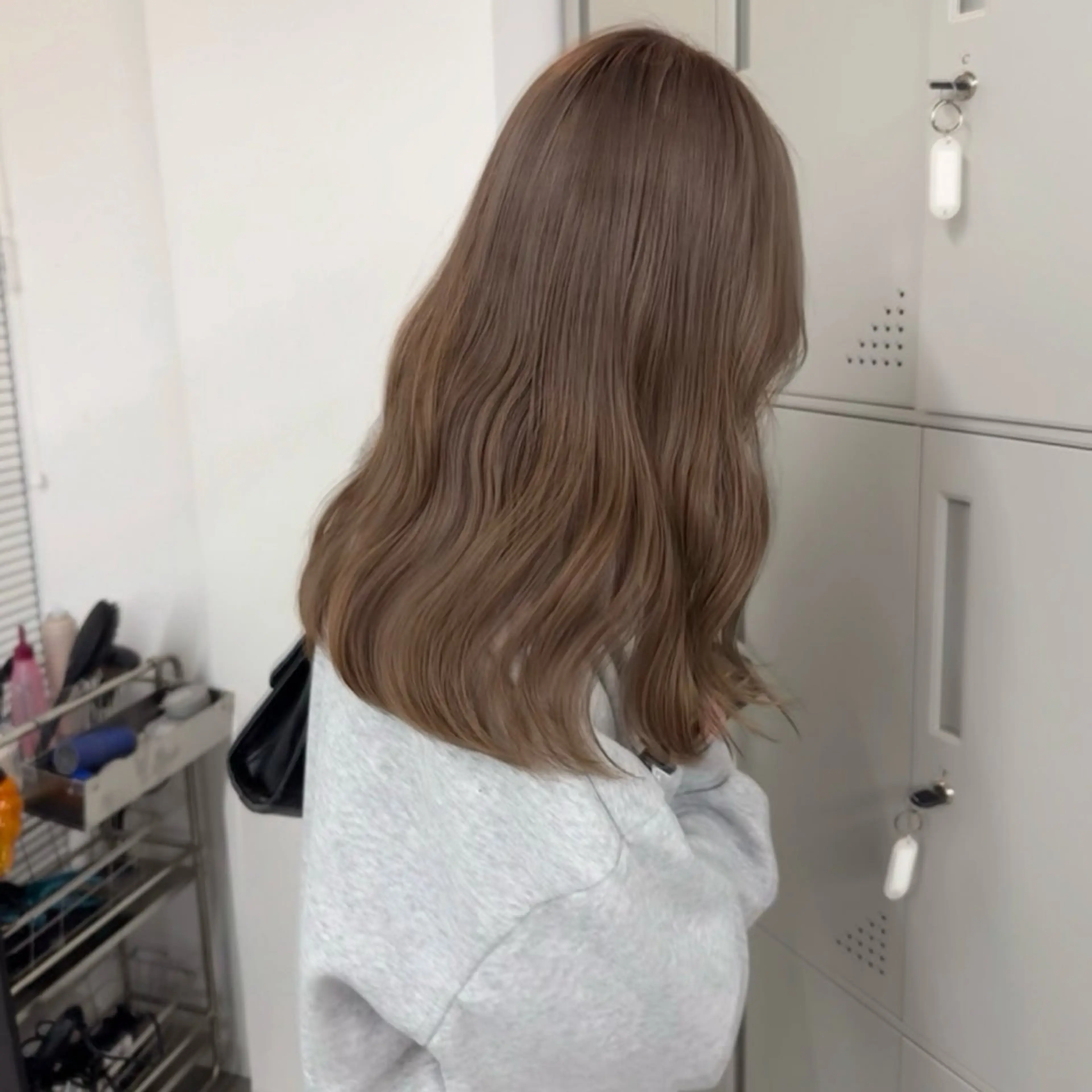 セミロング カラー ベージュカラー LIV OSAKA所属・カットモデル୨୧大阪 梅田タカシマリナ♡のヘアスタイル