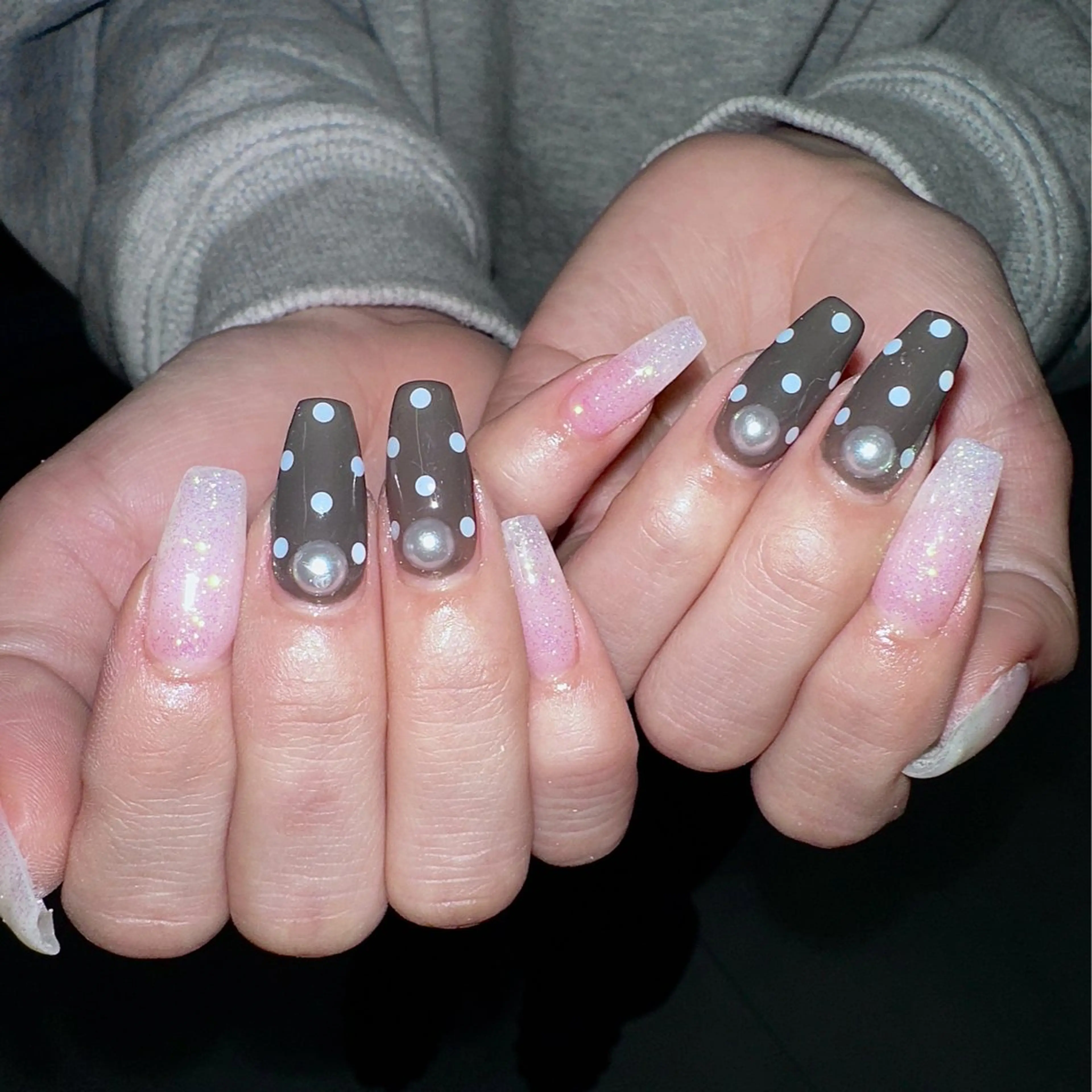 ネイル シンプルネイル ハンドネイル AIKO🐈‍⬛⭐︎ 大阪/y2k/個性派のネイルデザイン