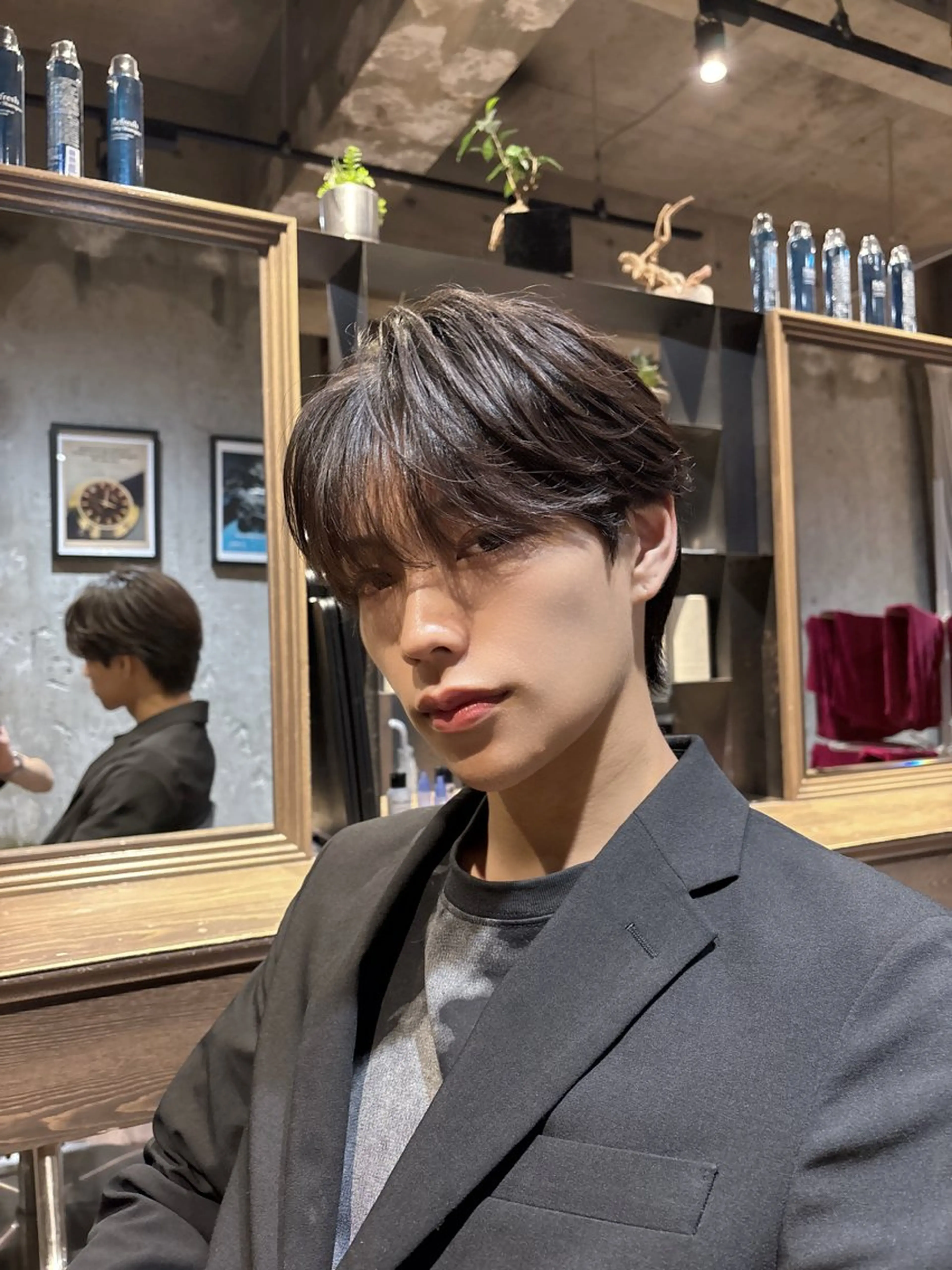 【大人気韓国風ヘアを再現】メンズカット＋ニュアンスパーマ＋ダウンパーマの写真