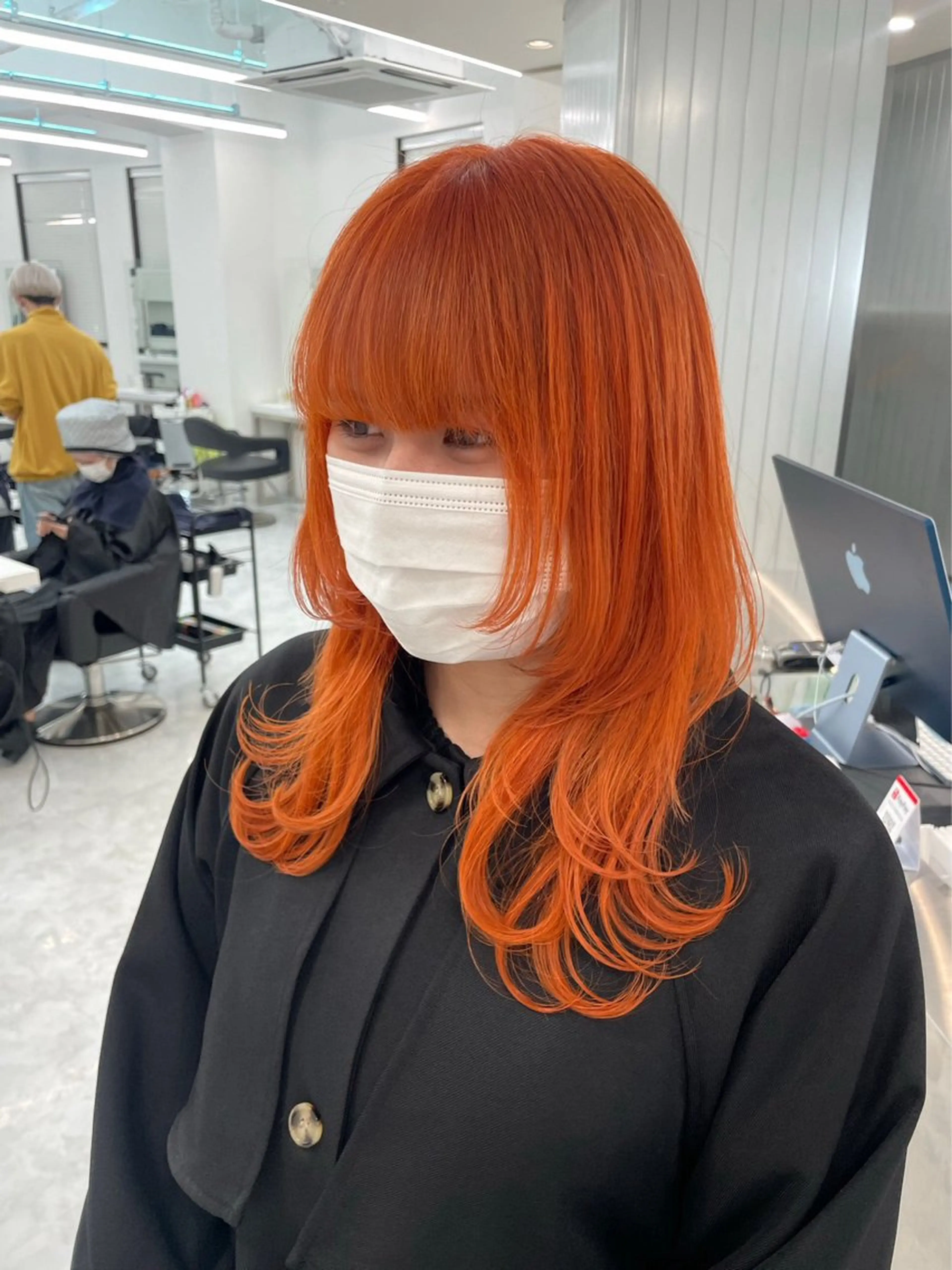 セミロング カラー カット ヘアカラー 透明感・トレンドヘア 🫧齋藤拓未🫧のヘアスタイル