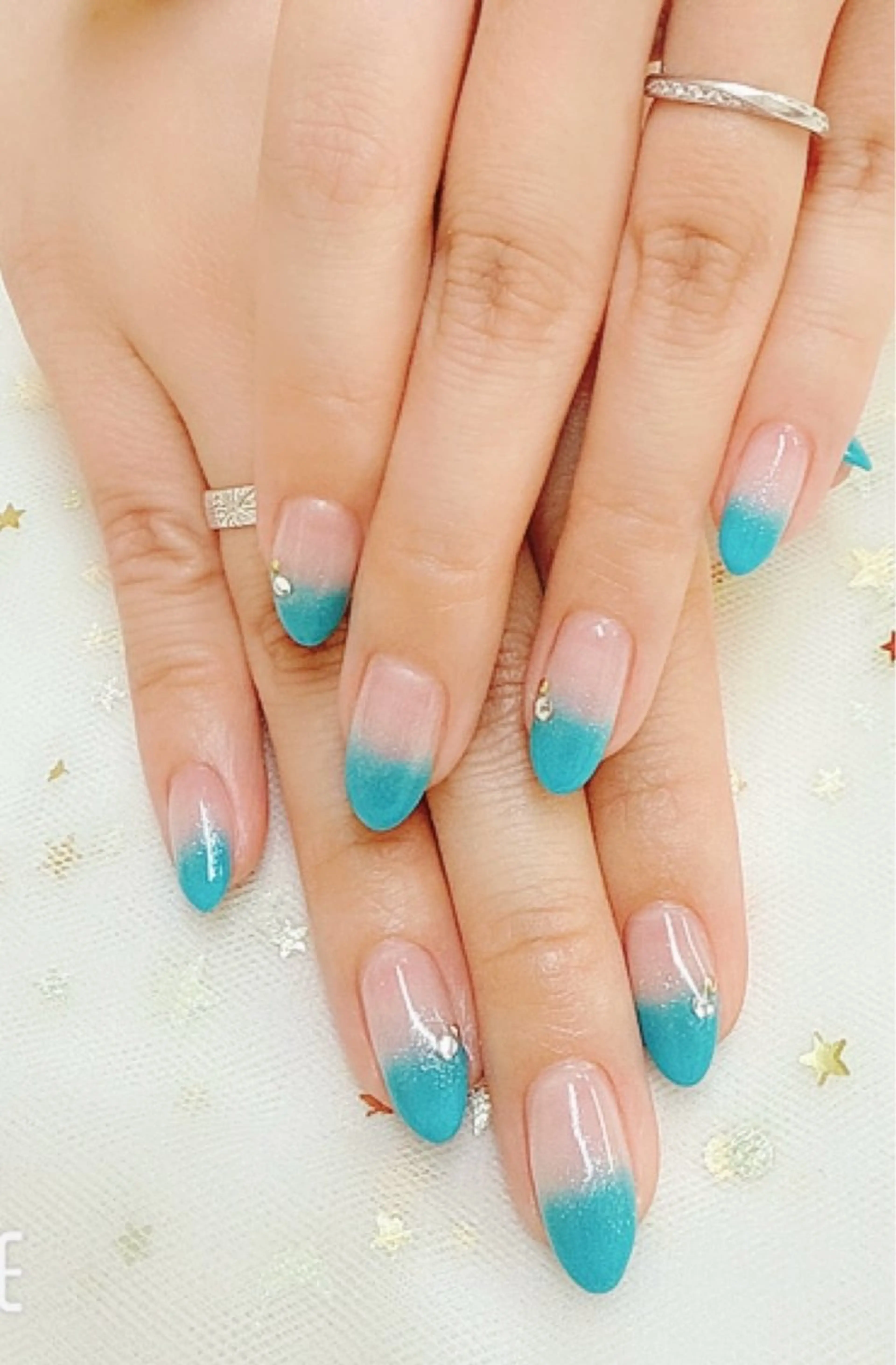 カラー ハンドネイル 上福岡 らんらんのネイルデザイン