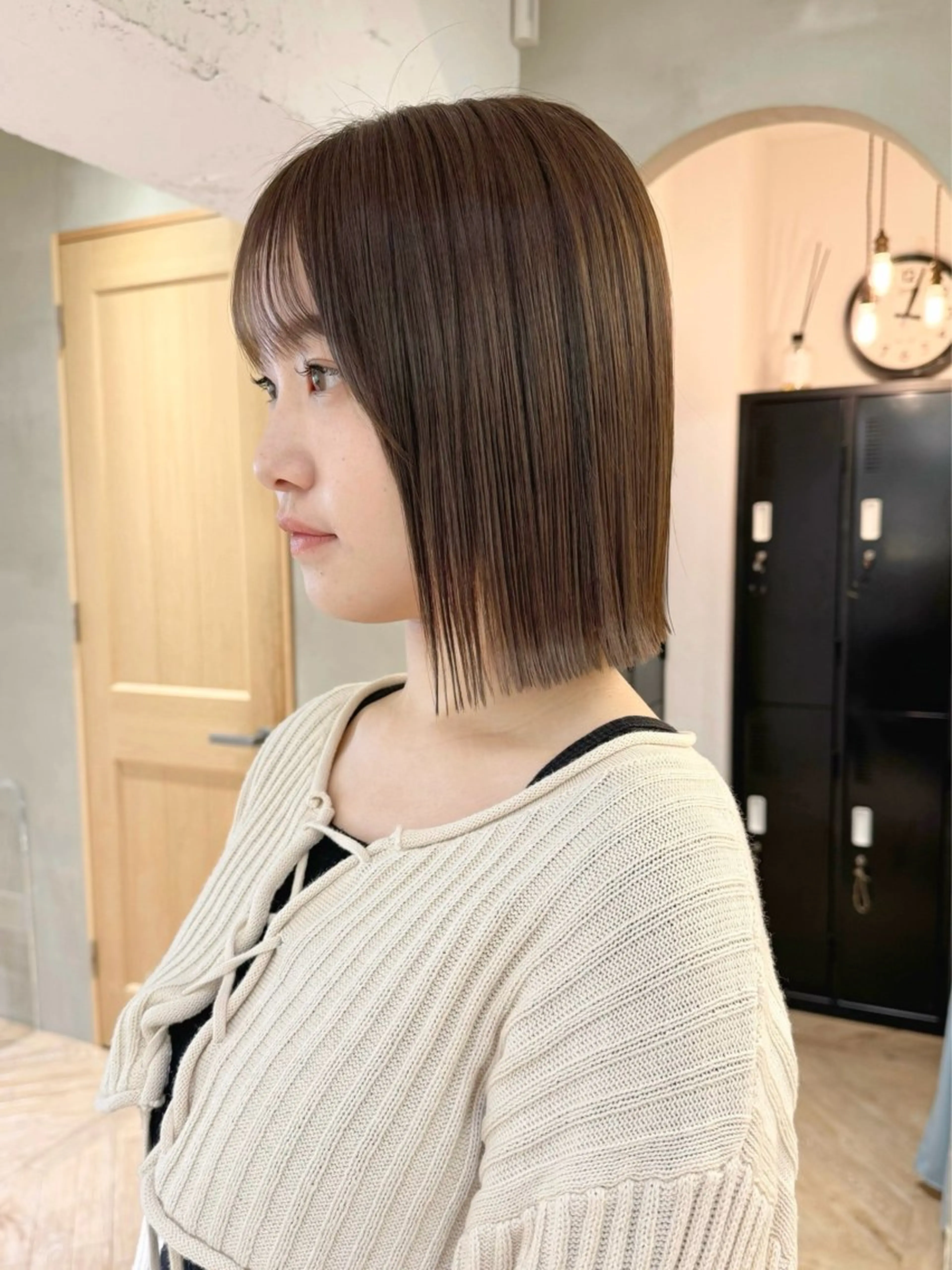 ☂️うねり対策☂️前髪ストレート+似合わせカット 縮毛矯正/髪質改善/コスメストレートの写真