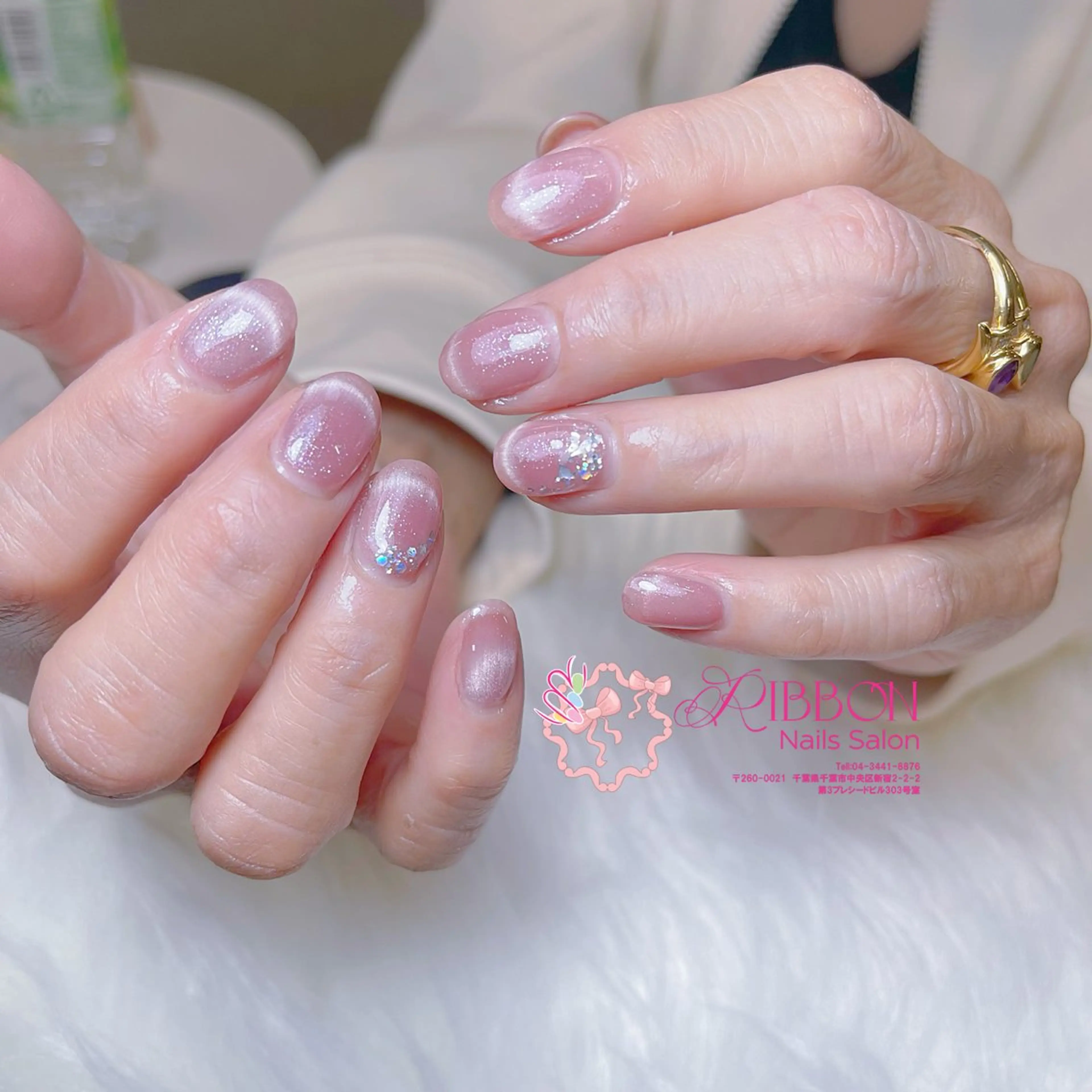 ネイル チークネイル フットネイル フレンチネイル グラデーション 韓国ネイル Ribbonnail salonのネイルデザイン