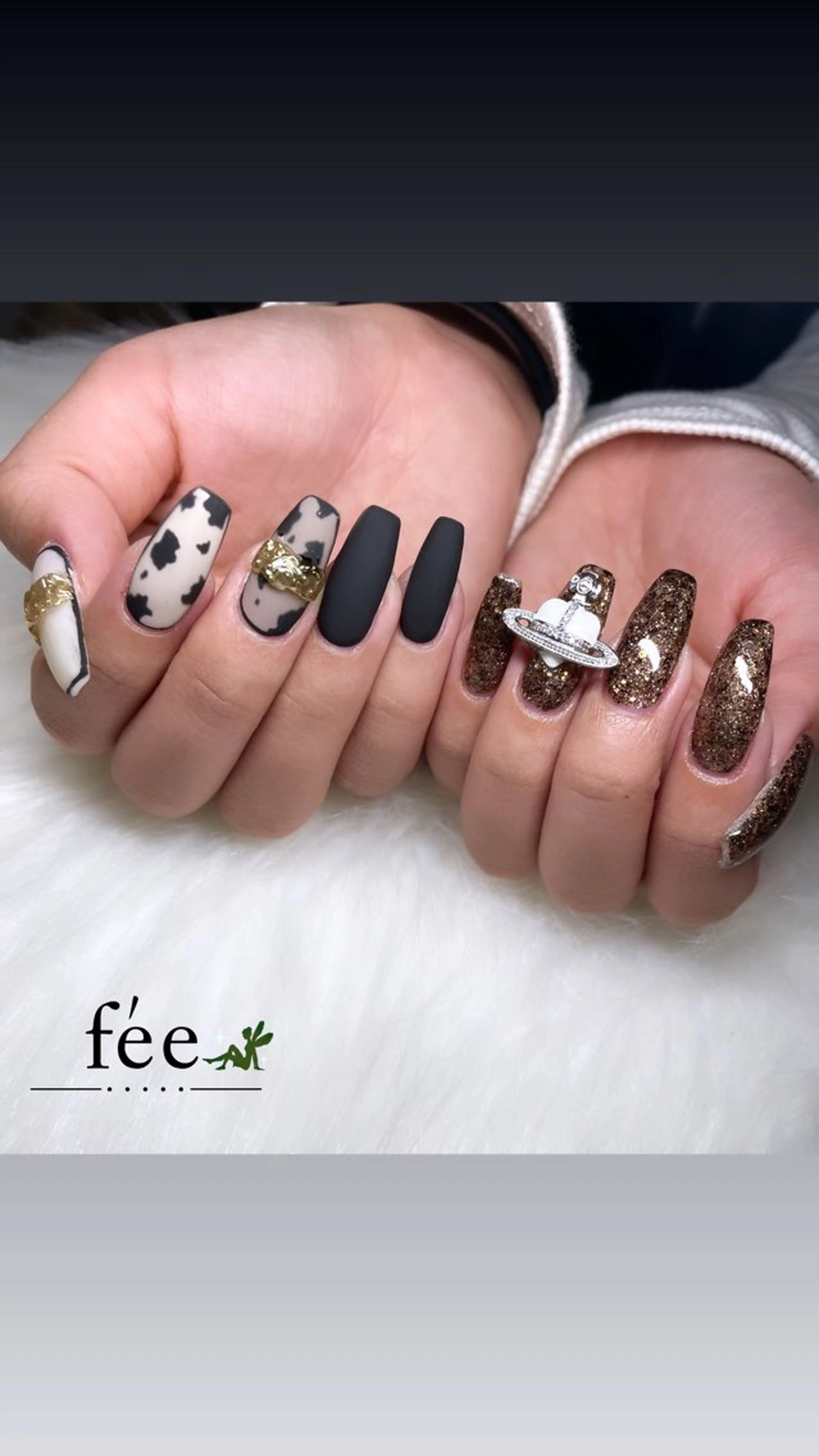 ネイル アニマル柄 成人式 フットネイル フレンチネイル ジェルネイル ハンドネイル nail salon fee（フィー）のネイルデザイン