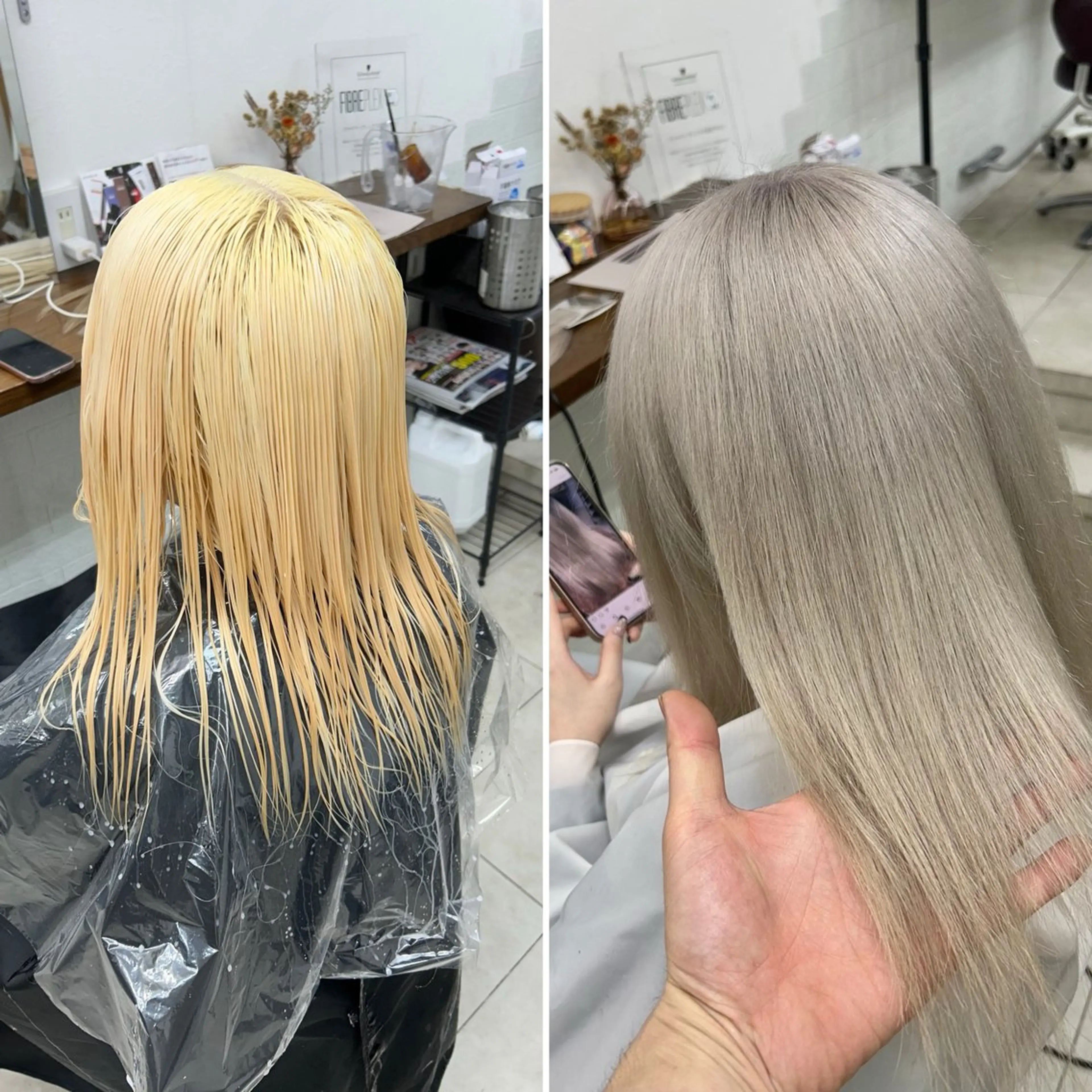 カラー ダブルスキルエクステ /羽エクステ白石宇由のヘアスタイル