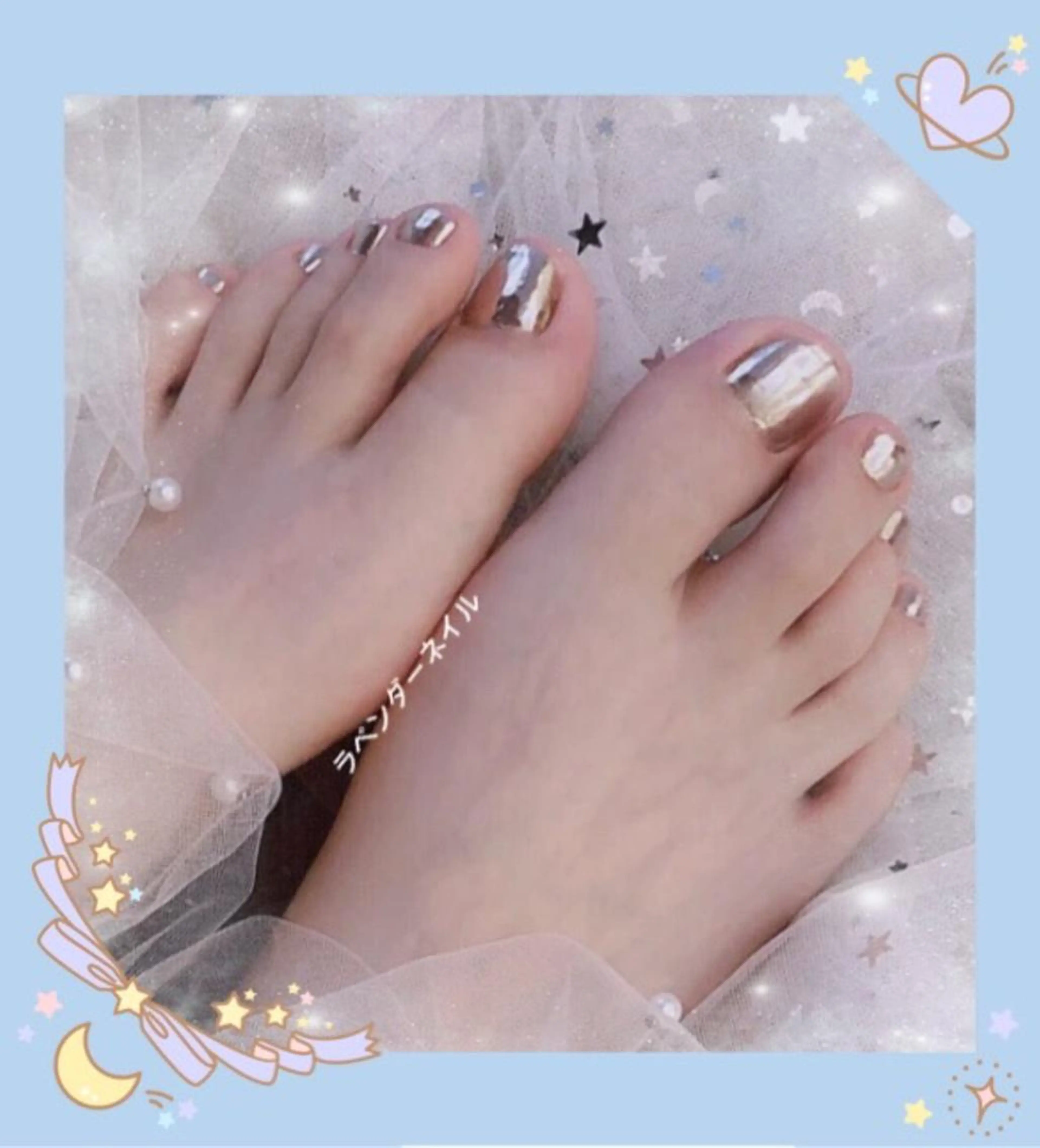 ネイル ラベンダー💖日暮里 ルル💖ネイルのネイルデザイン