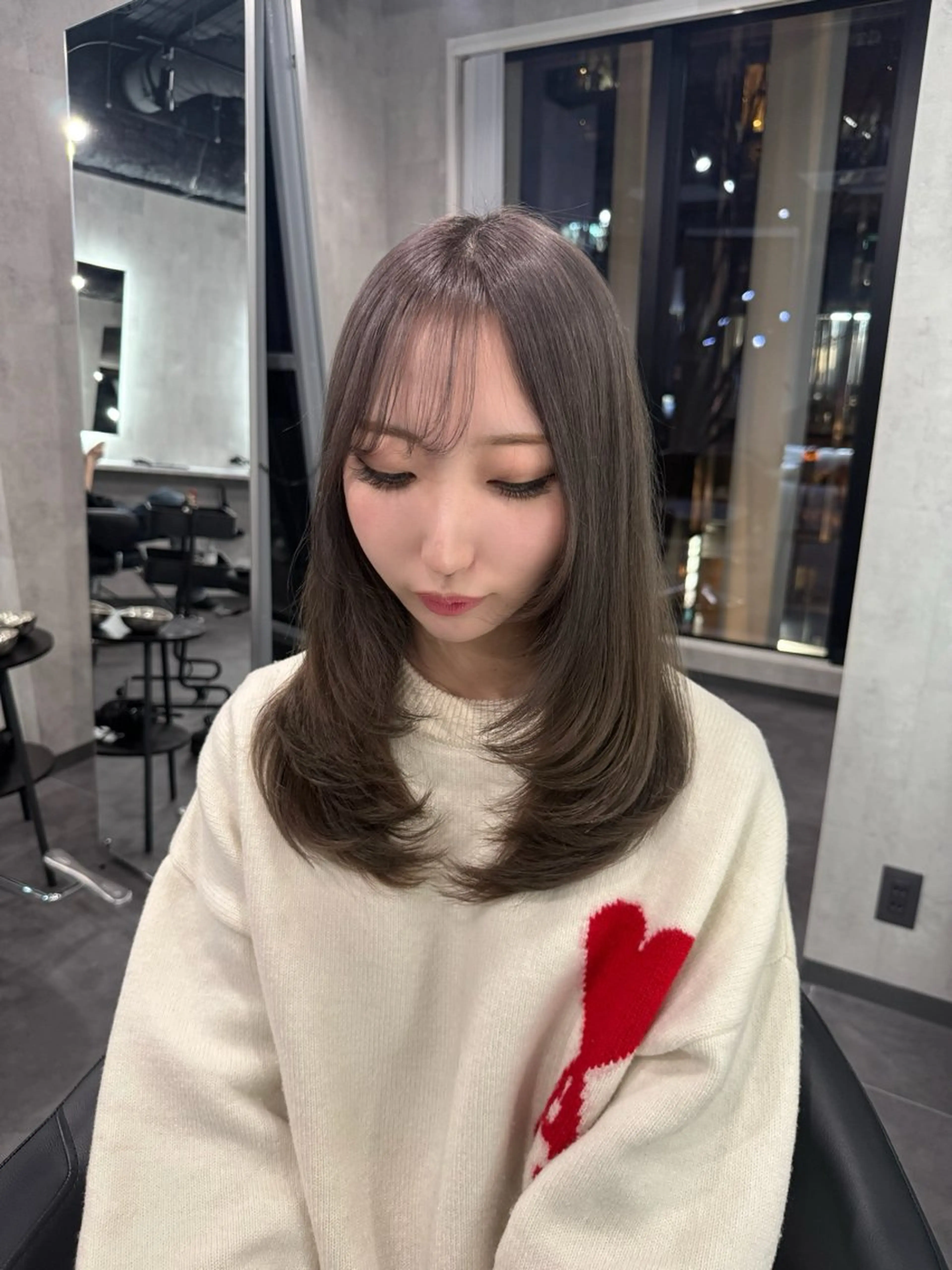 ミディアム カット トリートメント 💖艶髪/韓国ヘア 💖asukaのヘアスタイル