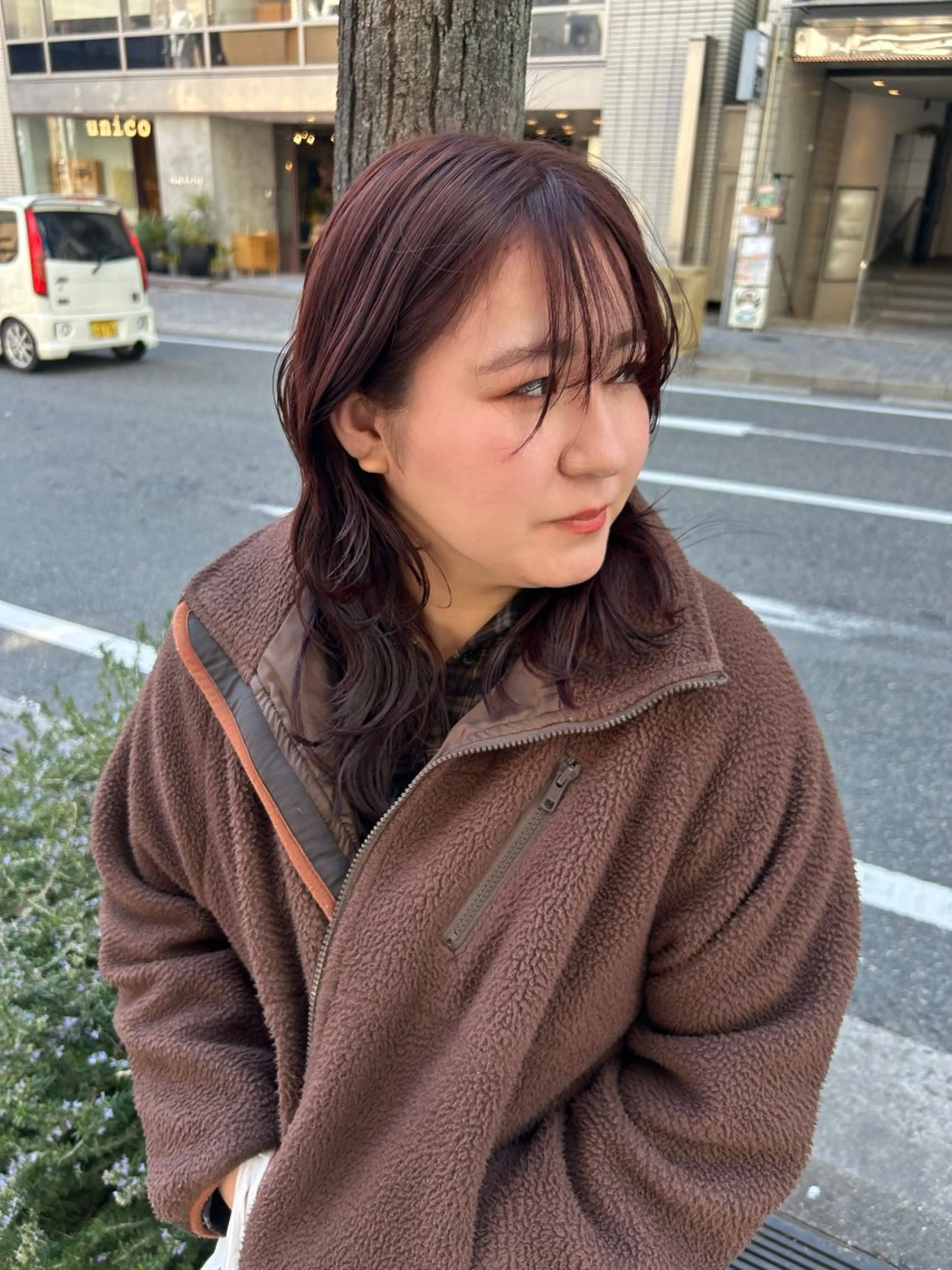 セミロング ヘアカラー トリートメント stylist 倉本恋のヘアスタイル
