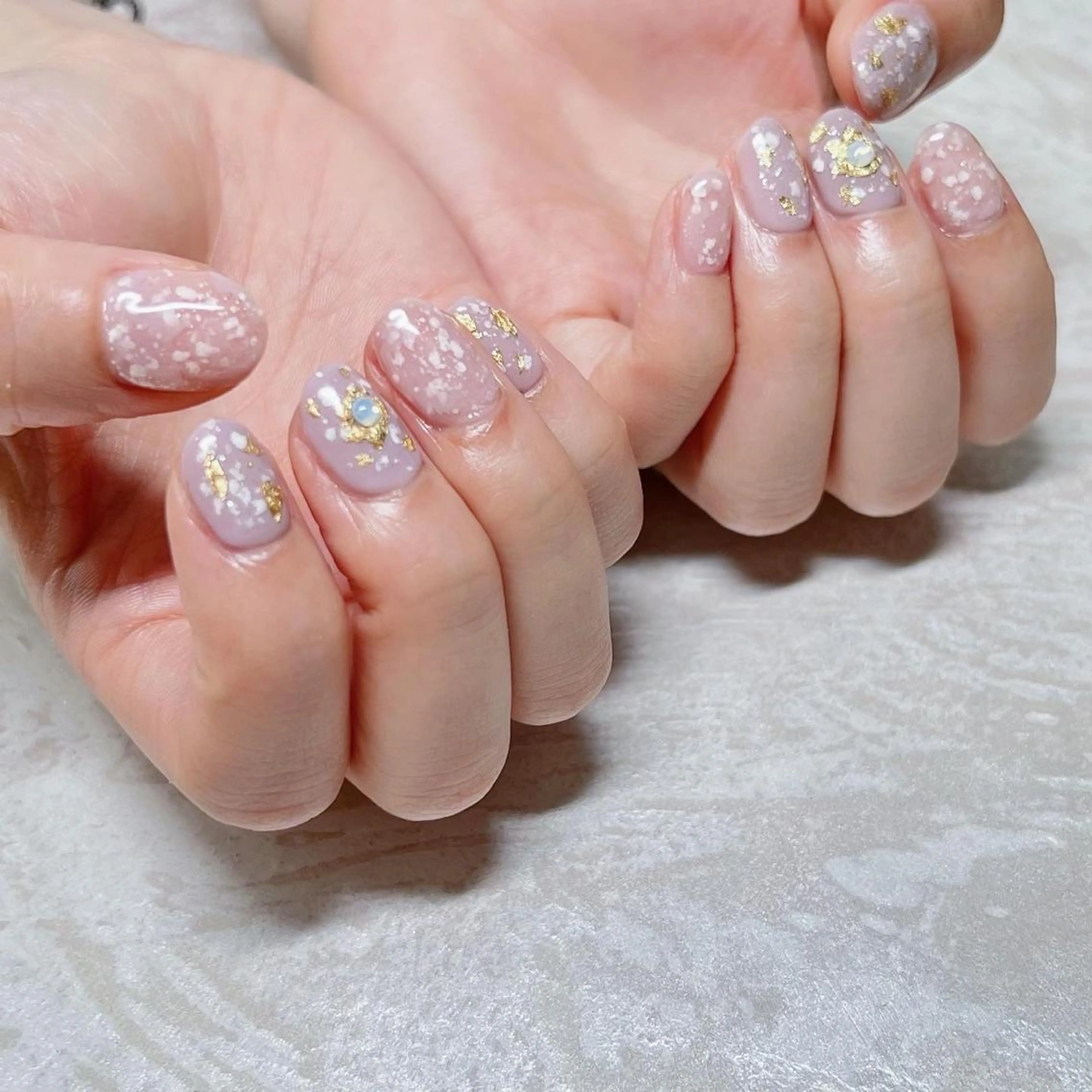 ネイル マグネットネイル ニュアンスネイル ショートネイル gemickle nailのネイルデザイン