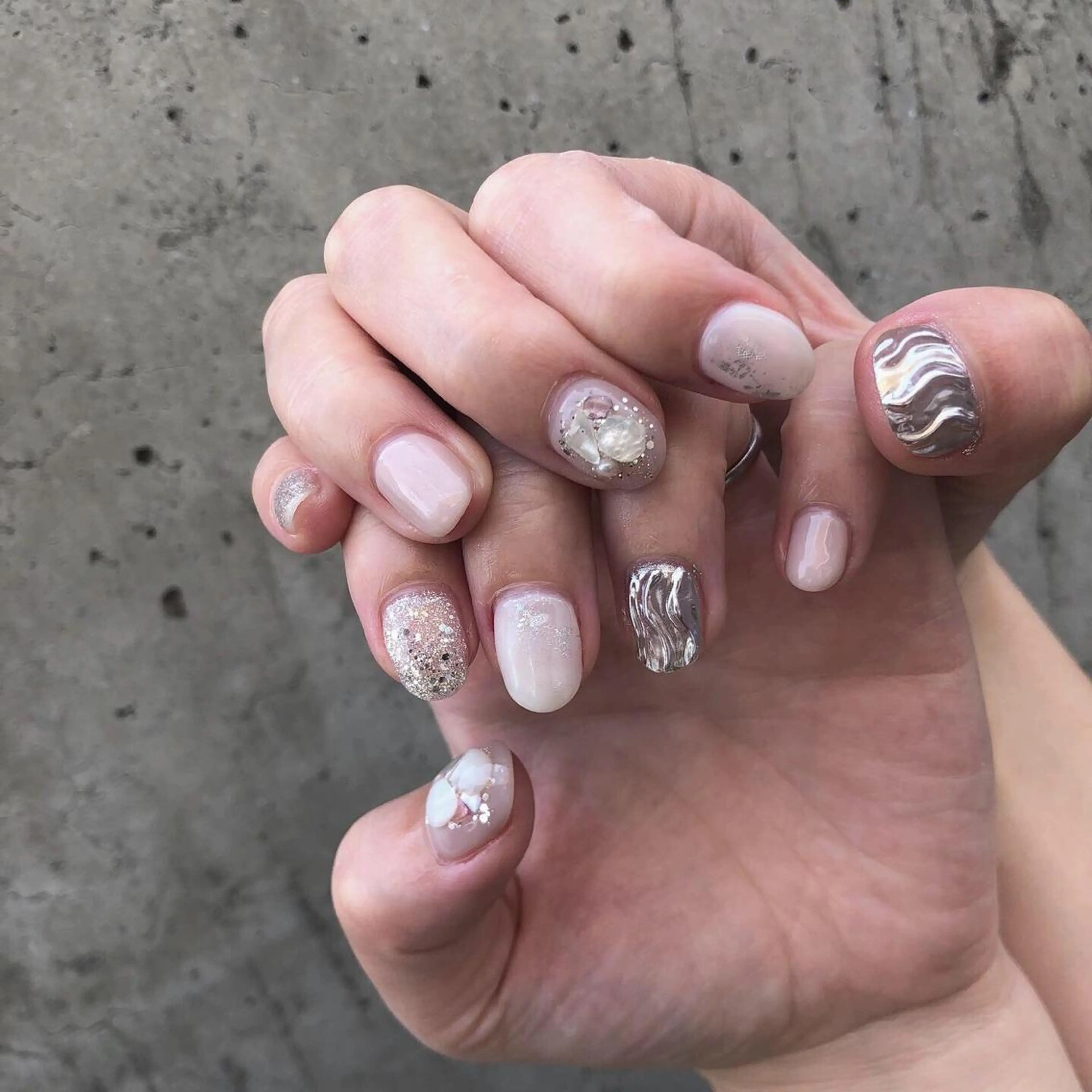 ネイル ニュアンスネイル nail salon granveilのネイルデザイン