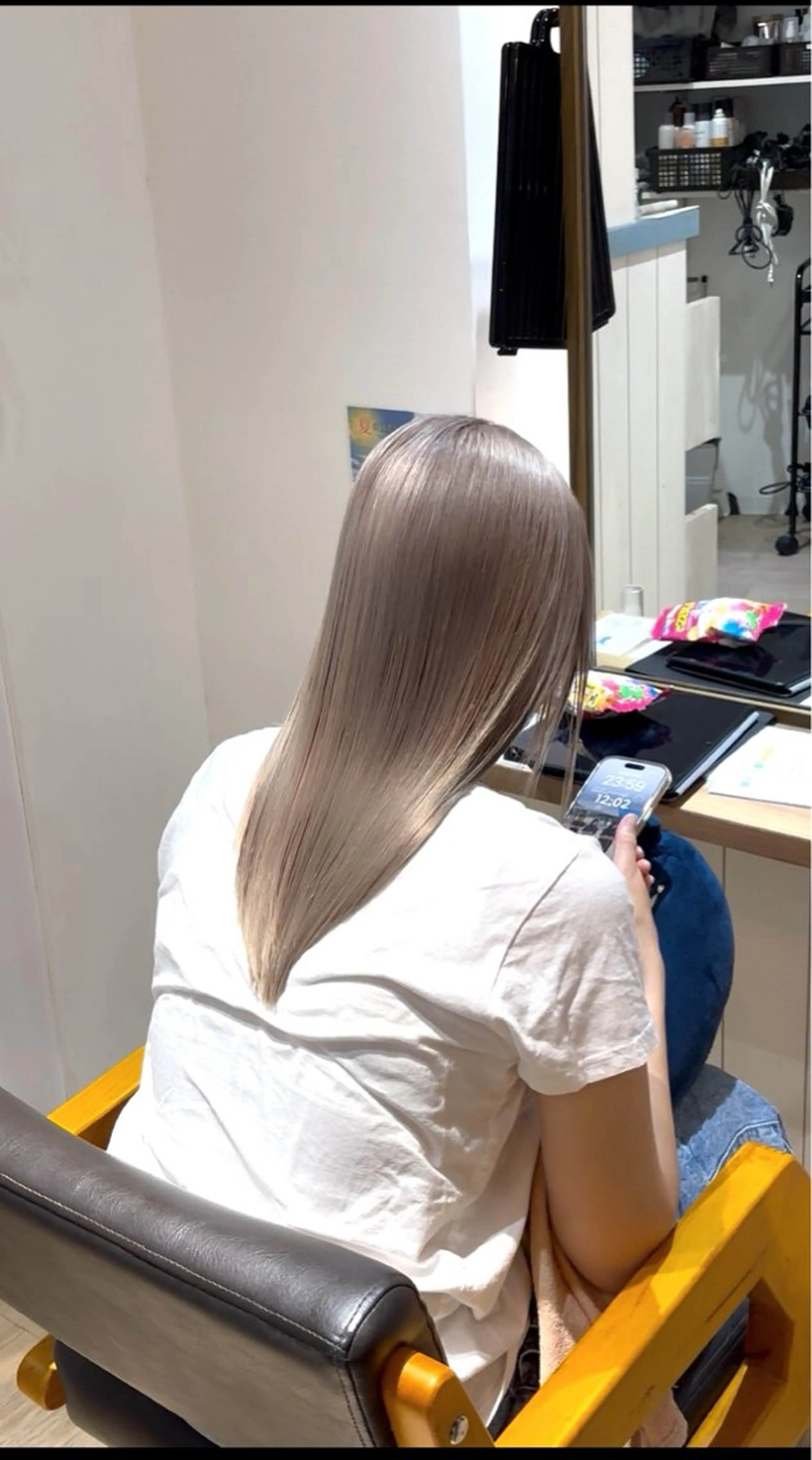 ロング カラー カット ヘアカラー いなおか かなとのヘアスタイル
