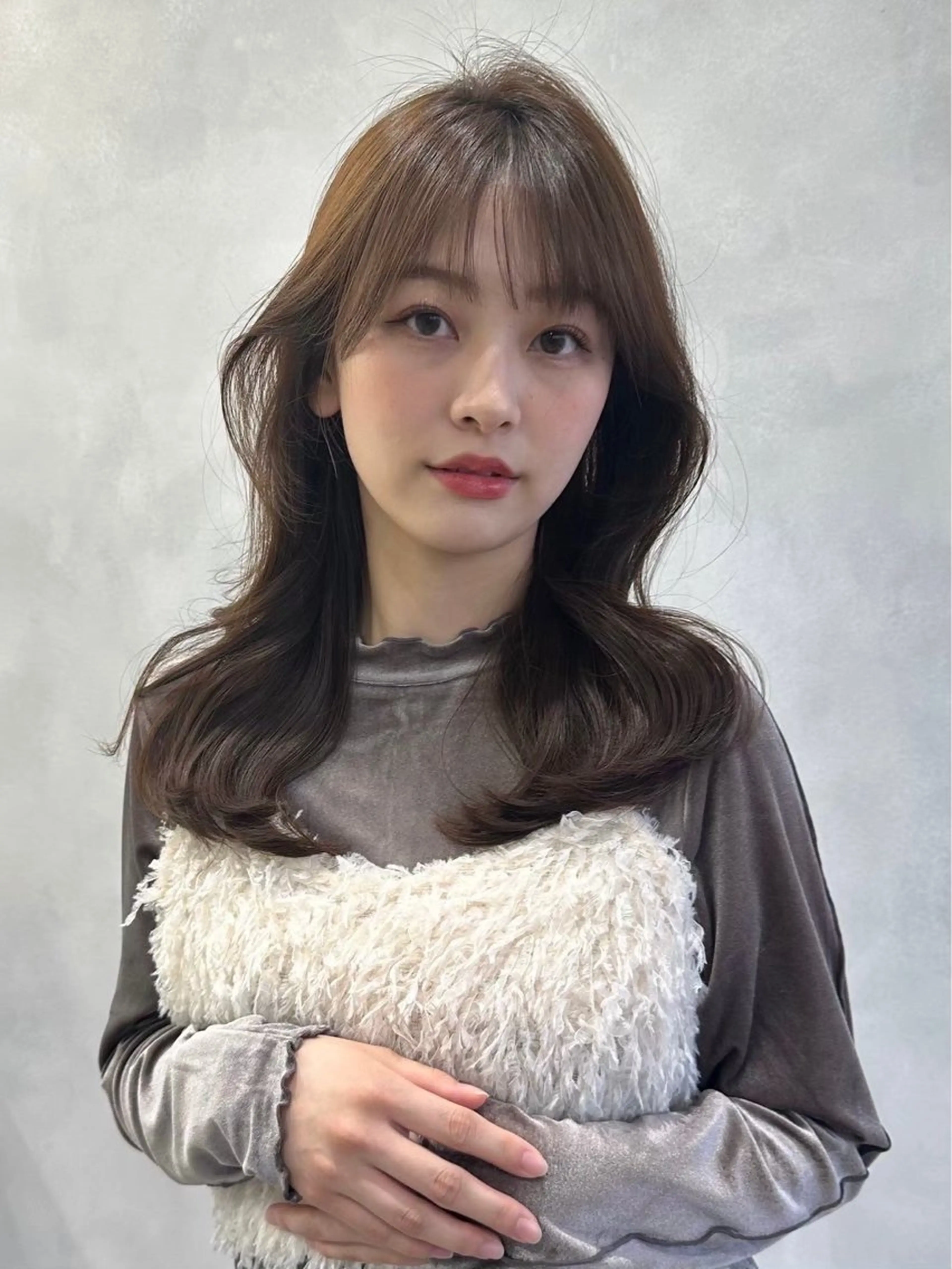 ロング カラー ベージュカラー 透明感カラー 檀ノ原 結希のヘアスタイル