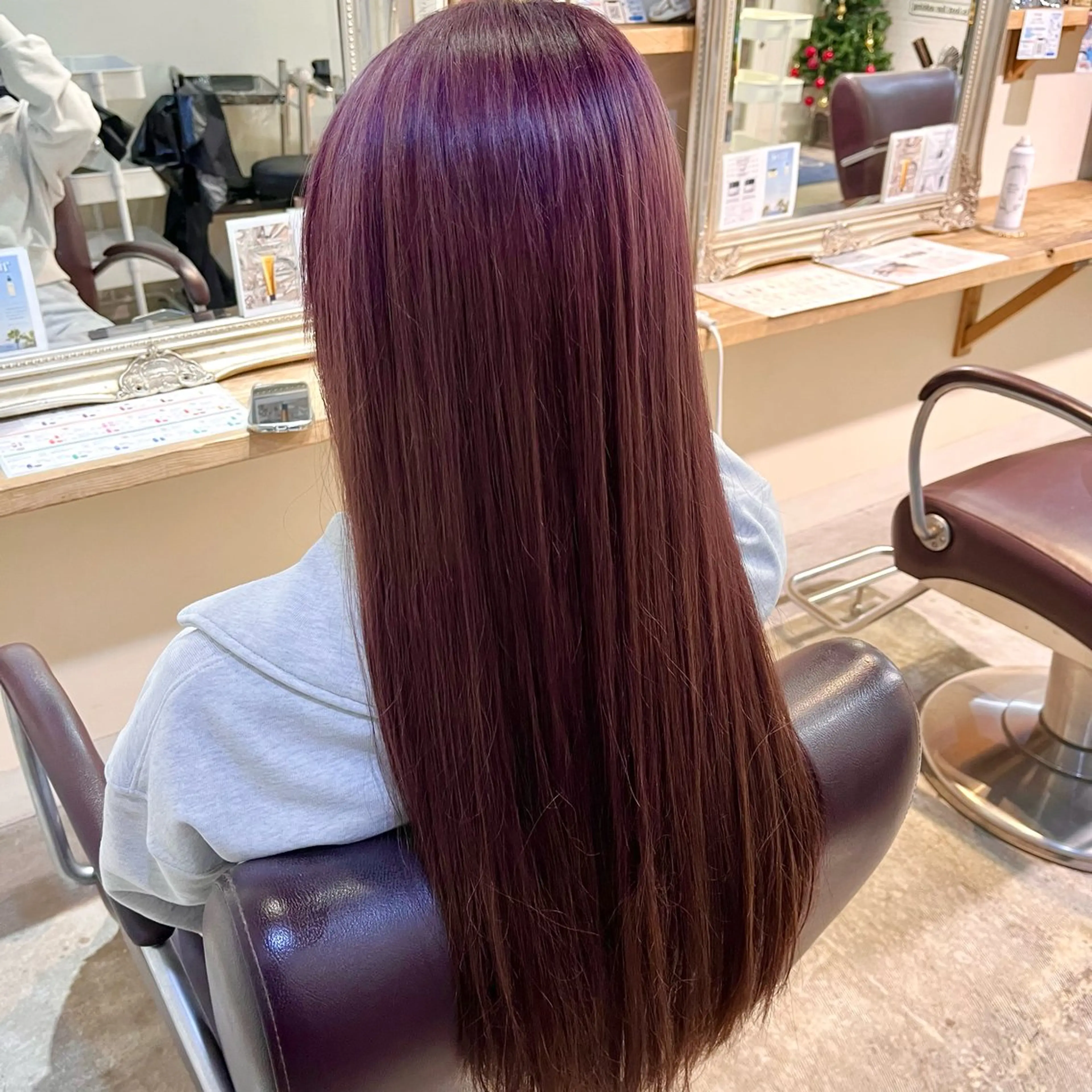 ロング カラー フェザーパーマ🌙 毛流れ yuzukiのヘアスタイル