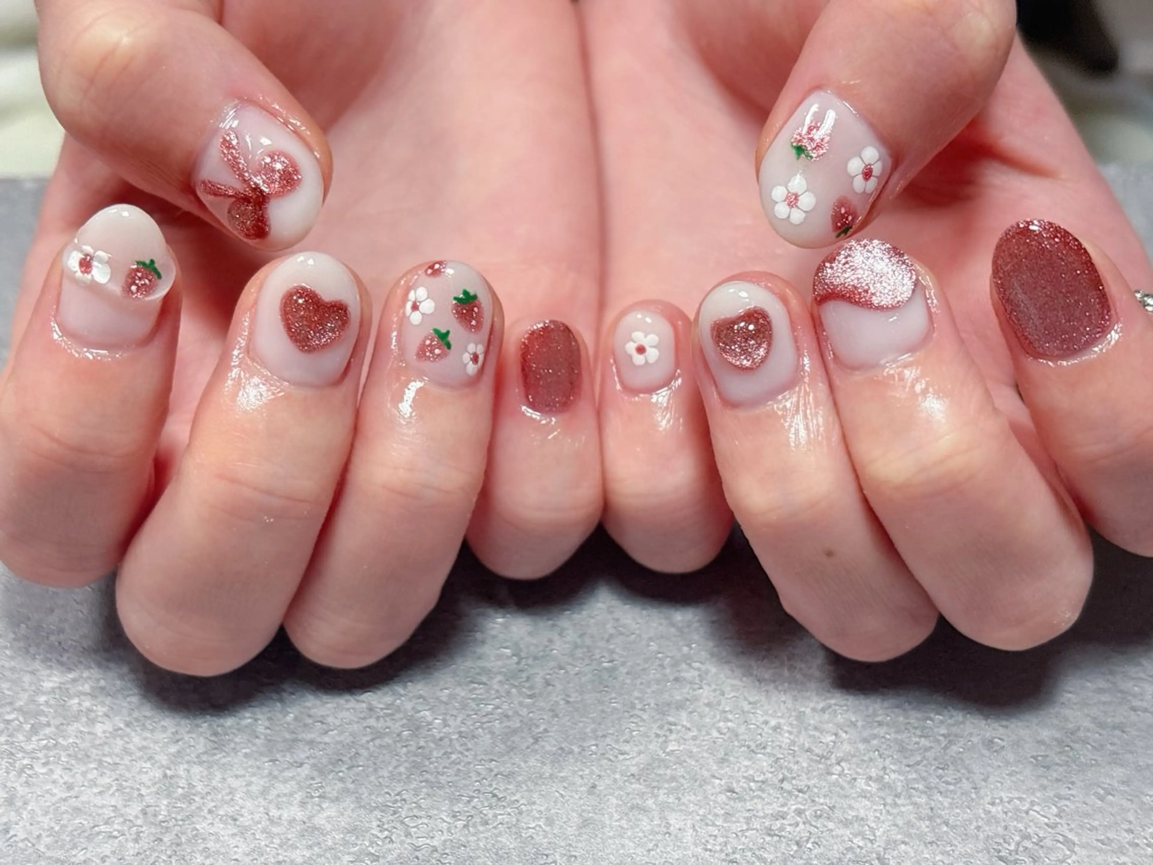 ネイル アートネイル マグネットネイル 持ち込み 冬ネイル クリスマス ハンドネイル ハンドケア ゆ か_Nails💫のネイルデザイン