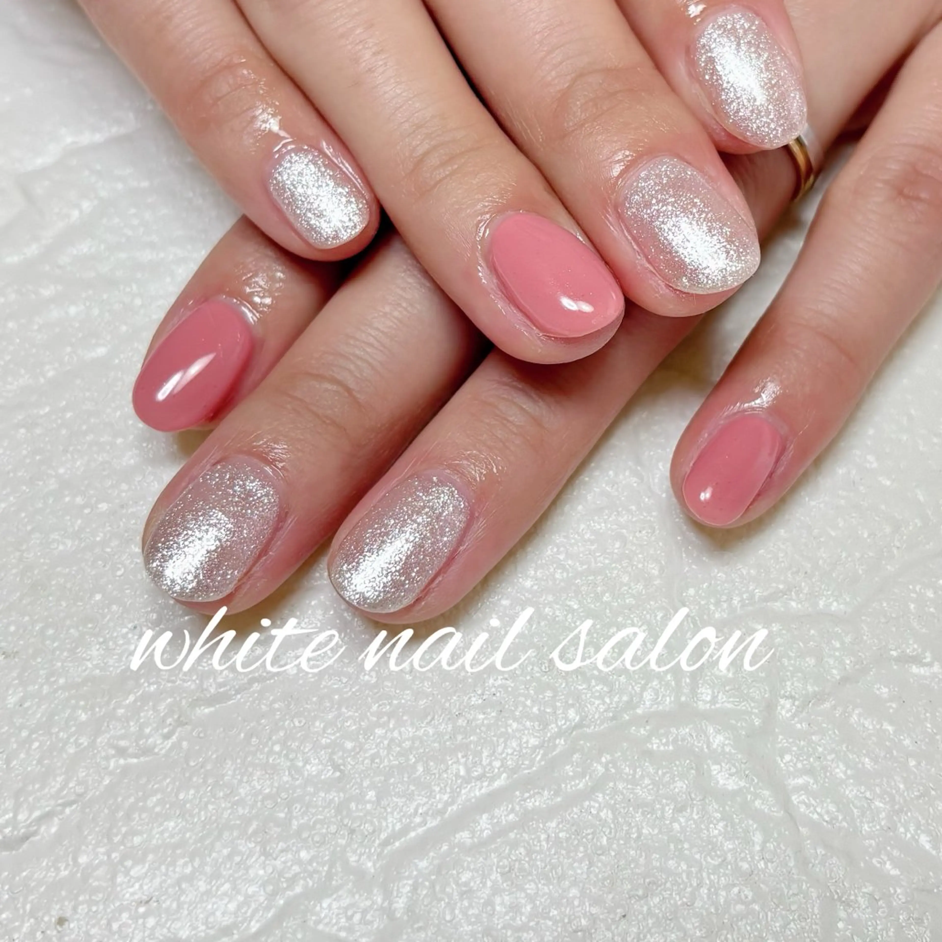 ネイル フットネイル シンプルネイル white nail salonのネイルデザイン