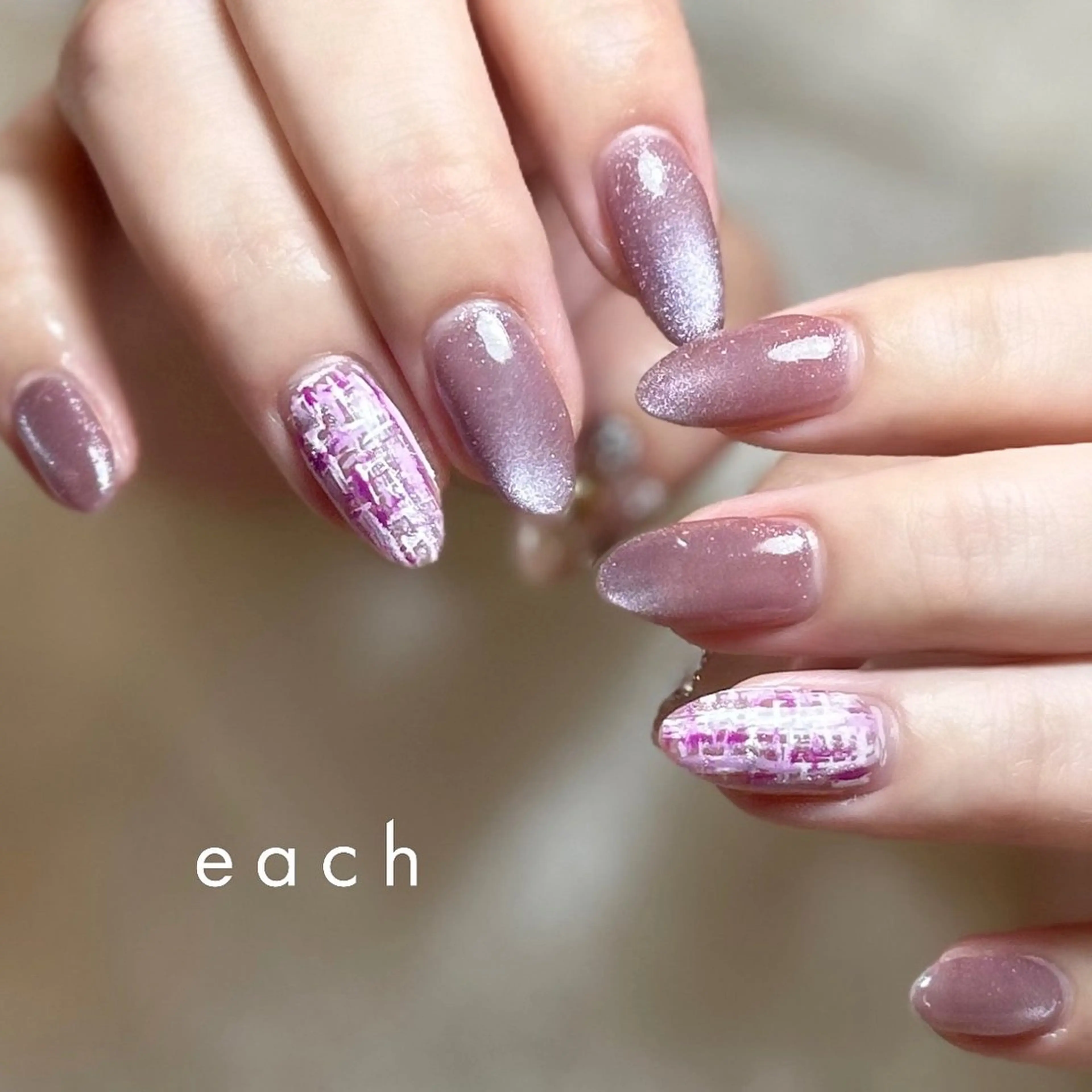 ネイル マグネットネイル filon nail kanako🕊のネイルデザイン