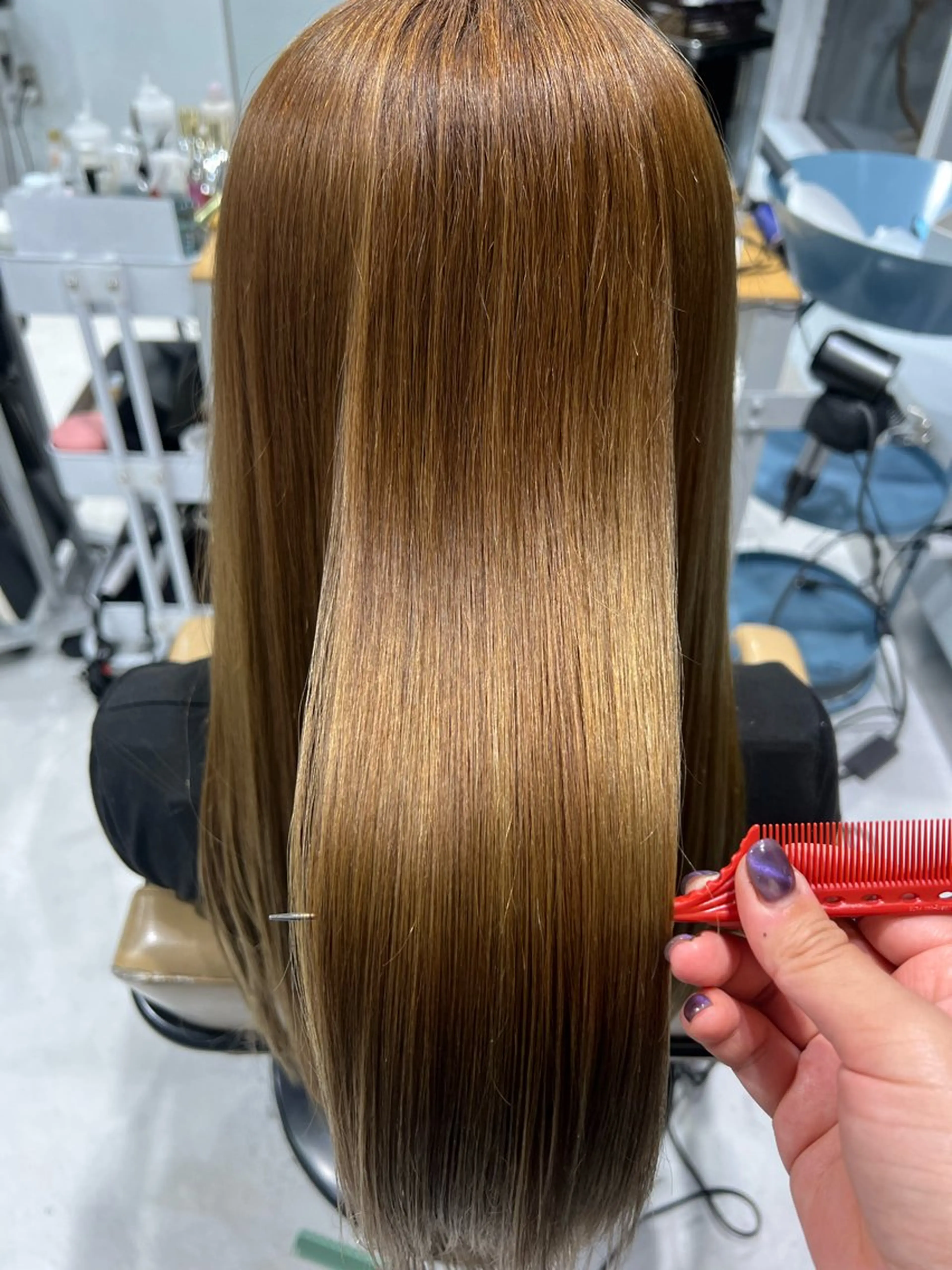 ロング レイヤーカット ⭐シミズリホのヘアスタイル