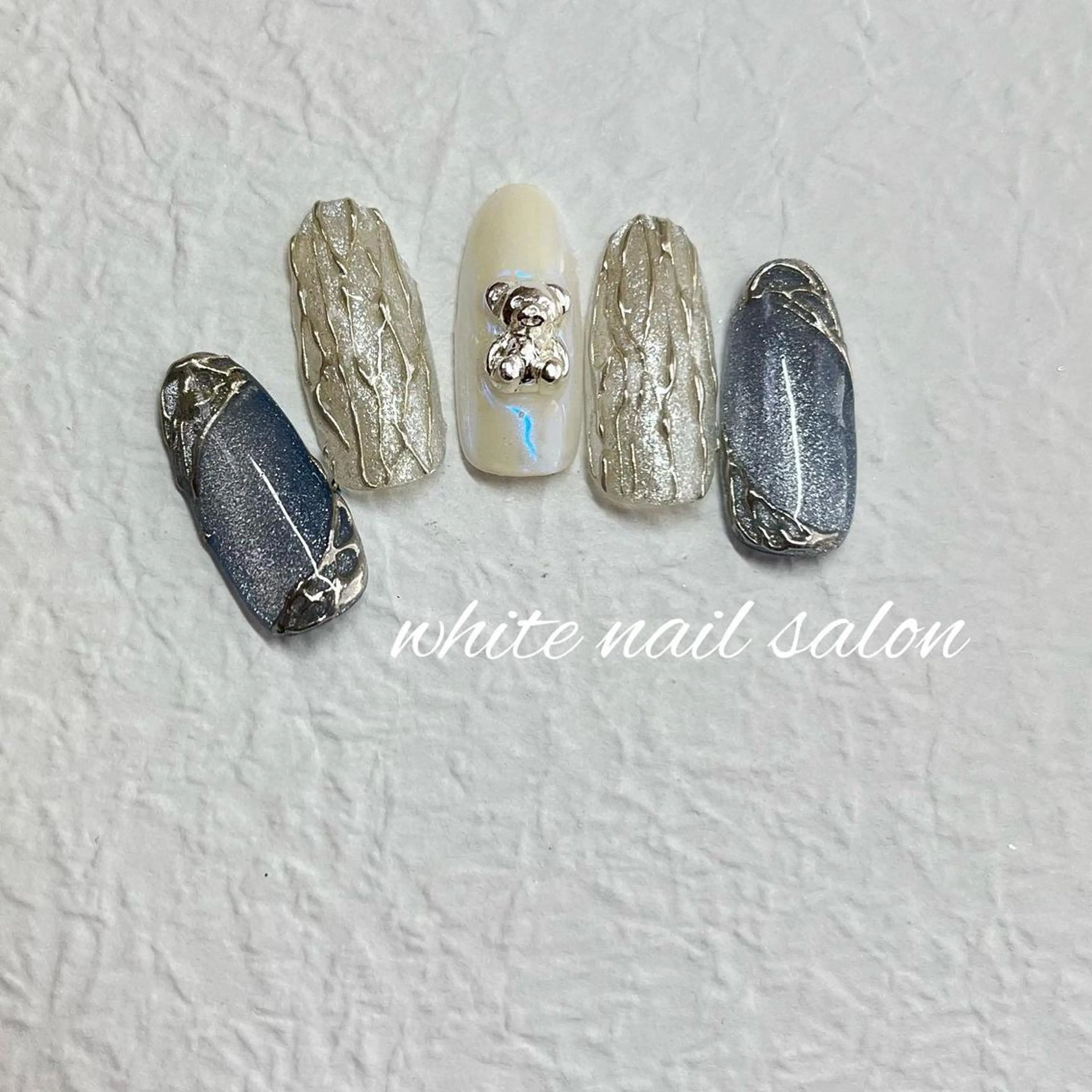 ネイル ジェルネイル ハードジェル ラメ(グリッター) 持ち込み ソフトジェル ハンドネイル white nail salonのネイルデザイン