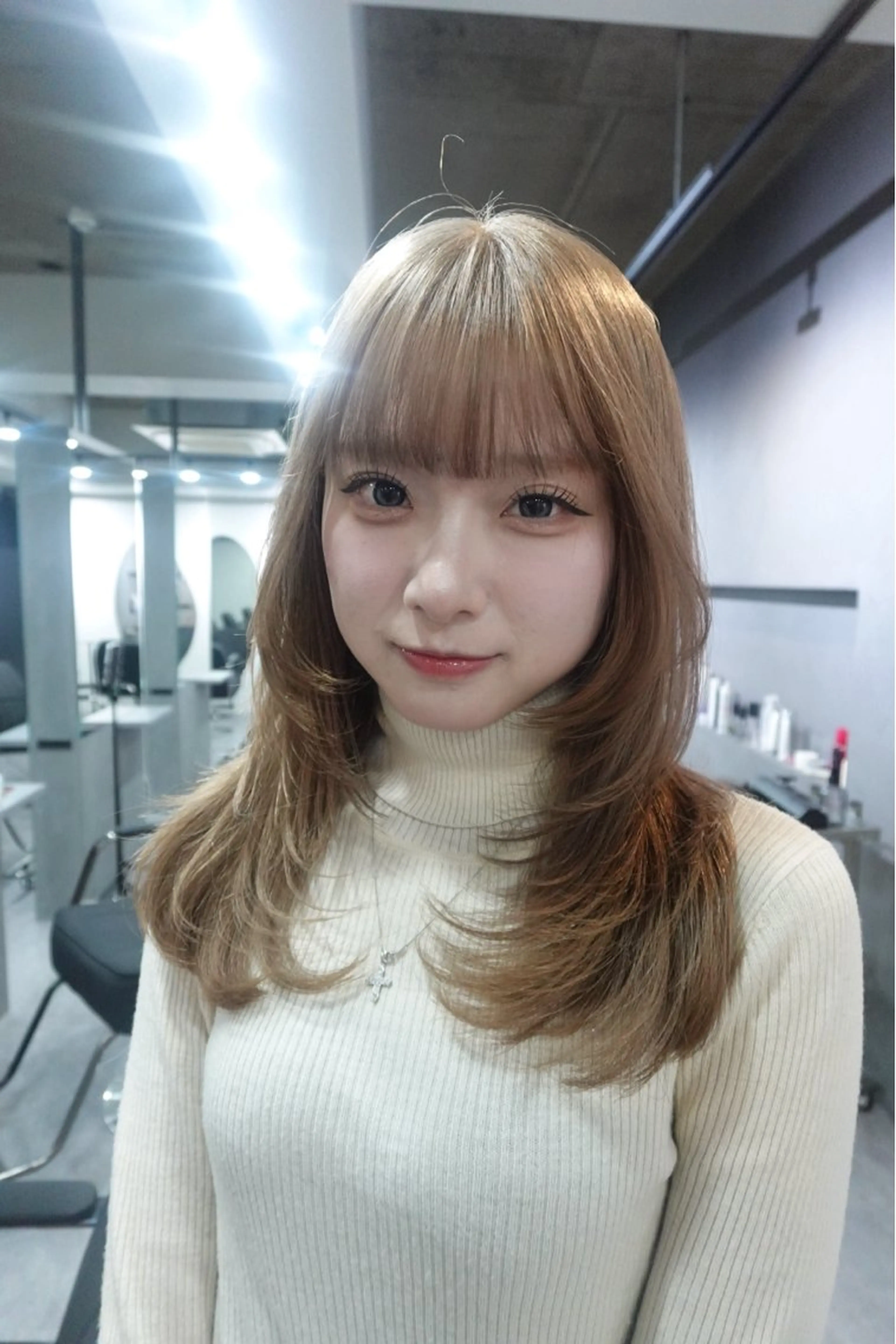 セミロング カット ヘアカラー トリートメント ヘアセット 似合わせカットカラー 🌟ryusei⭐️のヘアスタイル