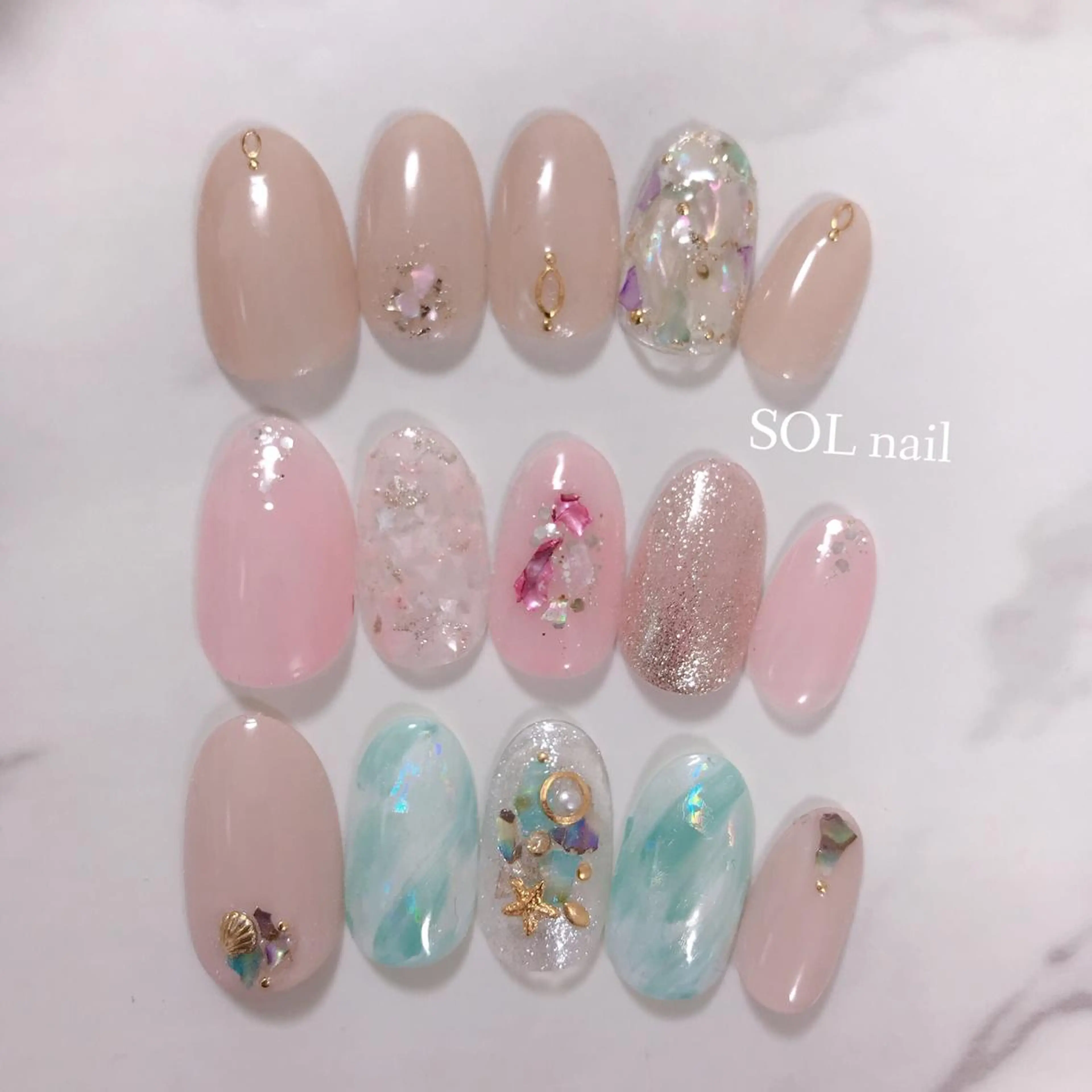 ネイル ハンドネイル SOL NAILのネイルデザイン
