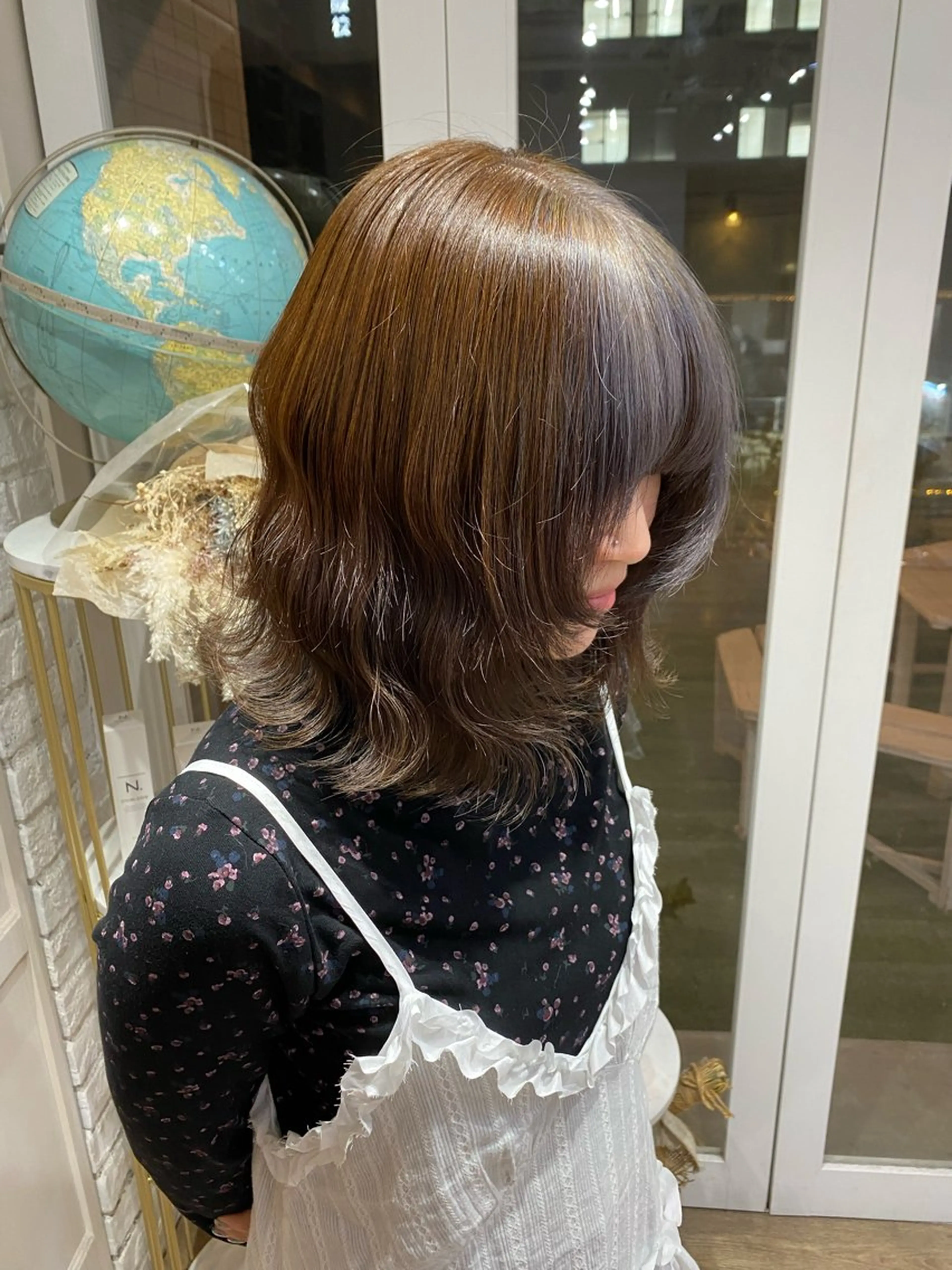 ミディアム mio♡ベージュ特化 🎀透明感カラーのヘアスタイル