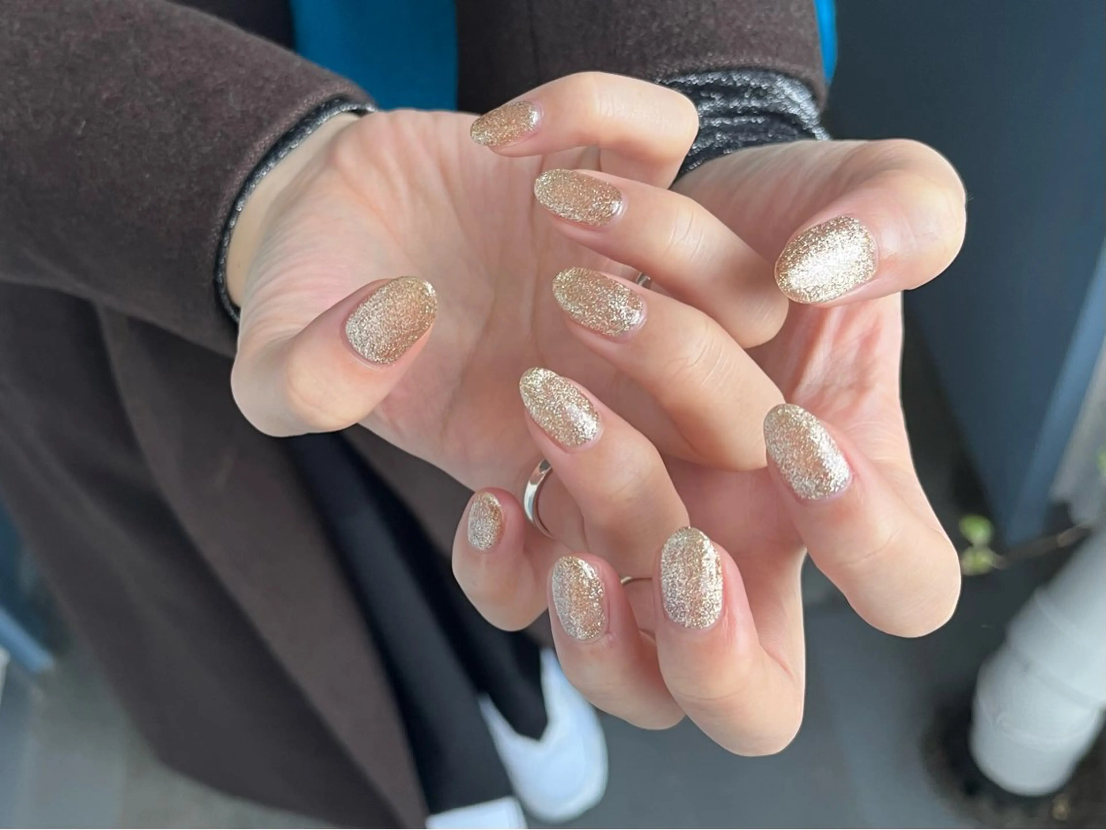 ネイル ラメ(グリッター) ハンドネイル kiki nail たまプラーザのネイルデザイン