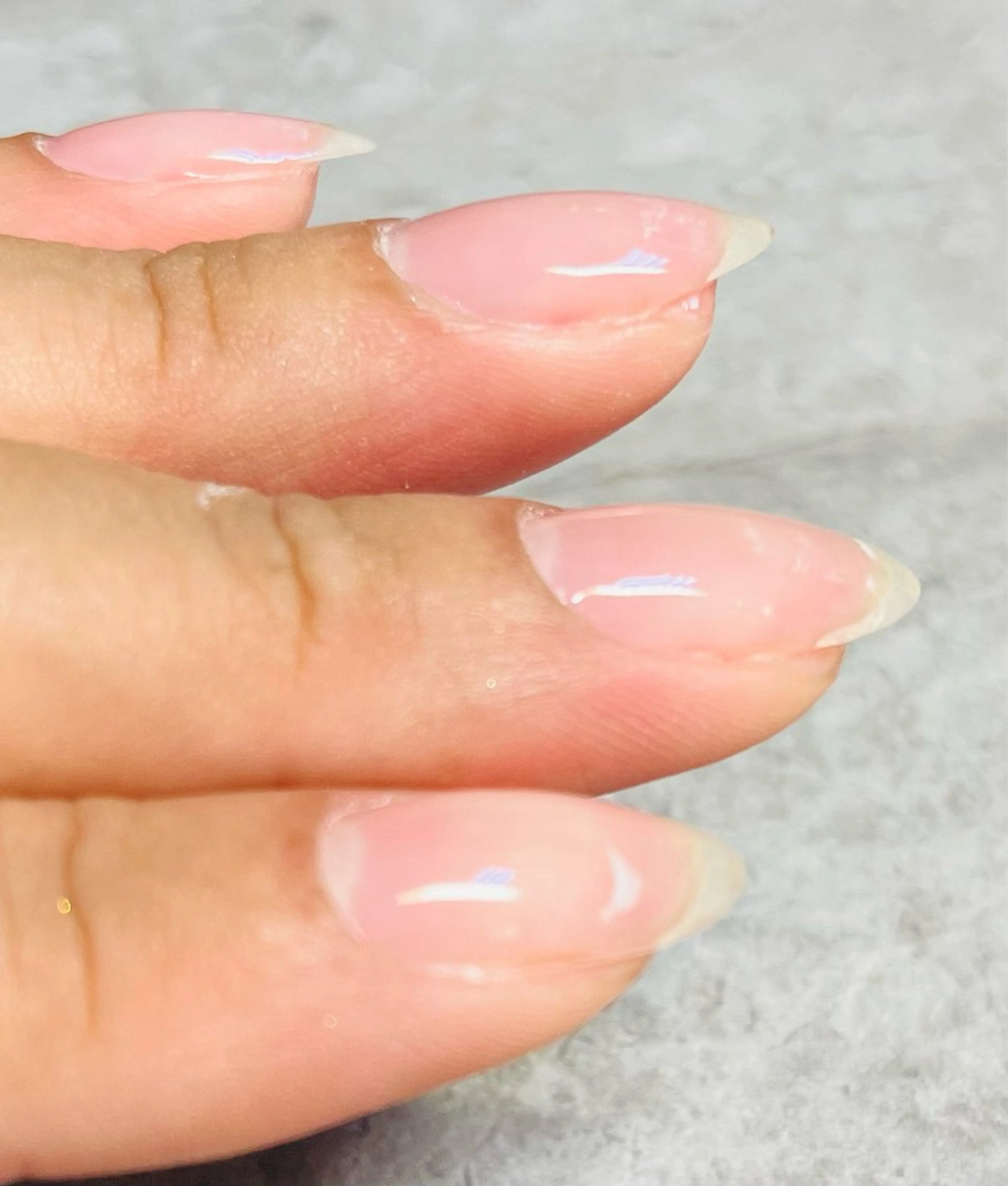 ネイル クリアネイル ワンカラーネイル シンプルネイル ベテランネイル cnc  nailのネイルデザイン