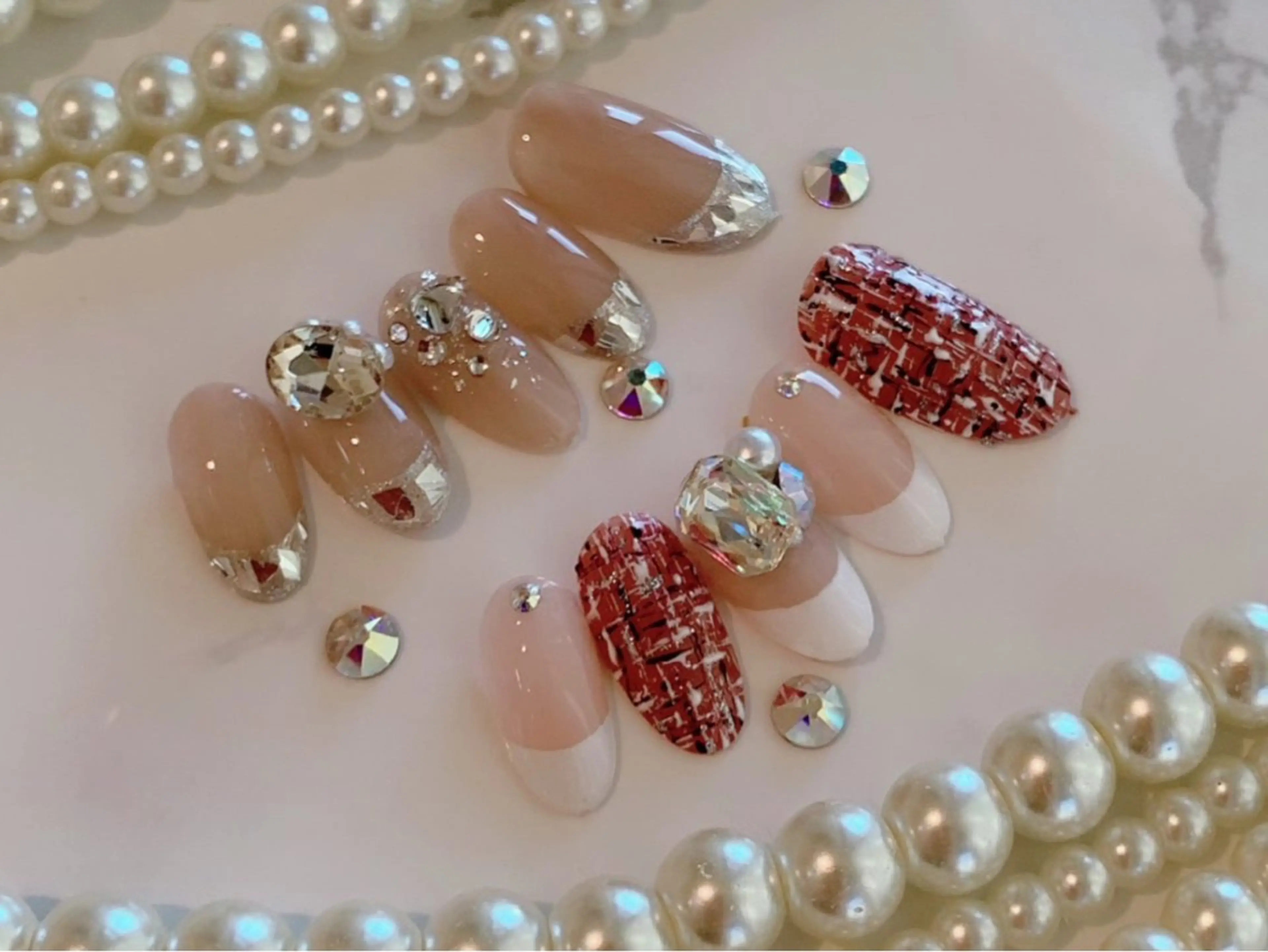 ネイル アートネイル キラキラネイル HALU ハルのネイルデザイン