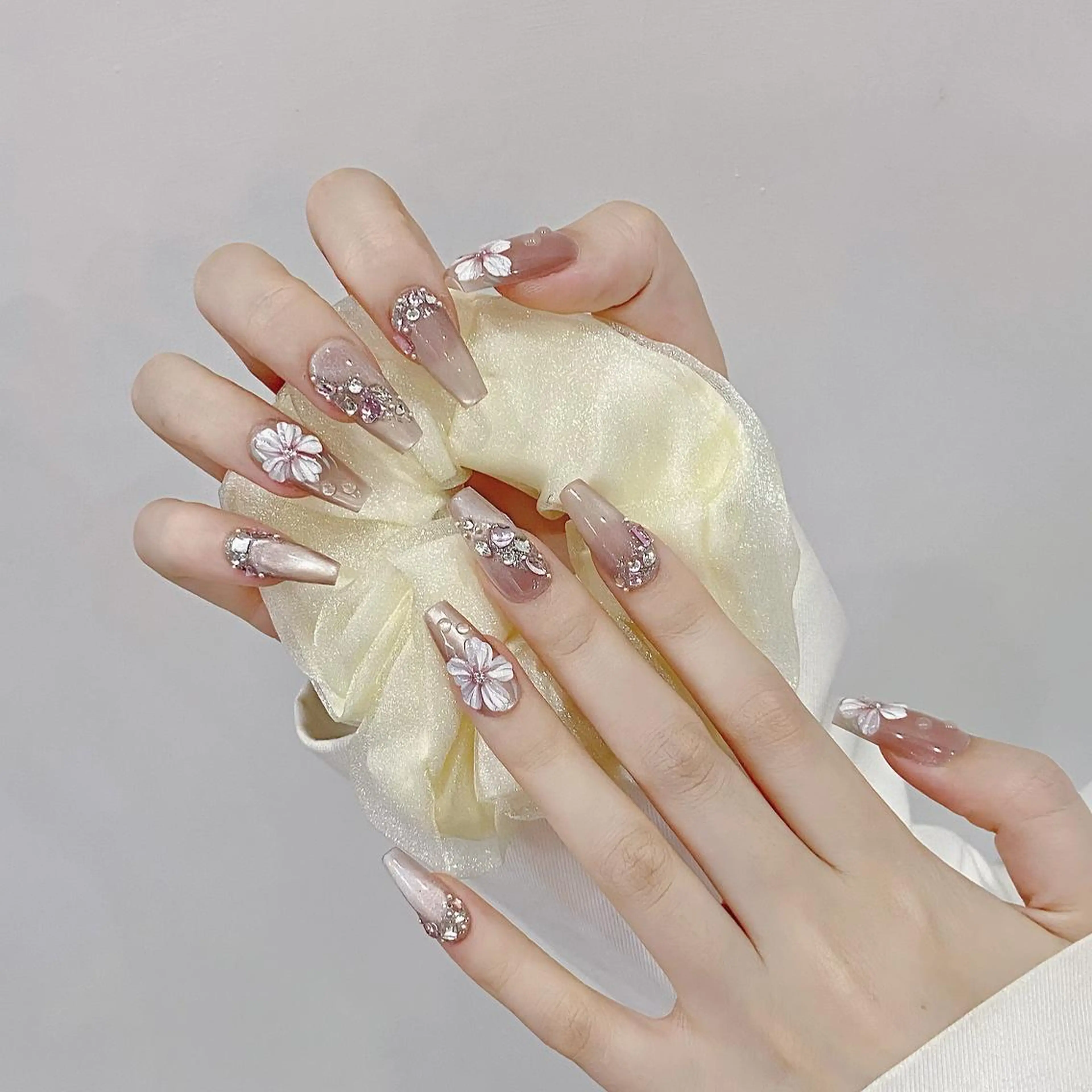 ネイル ジェルネイル スカルプネイル ネイルチップ 🌸柚葉 🌸のネイルデザイン