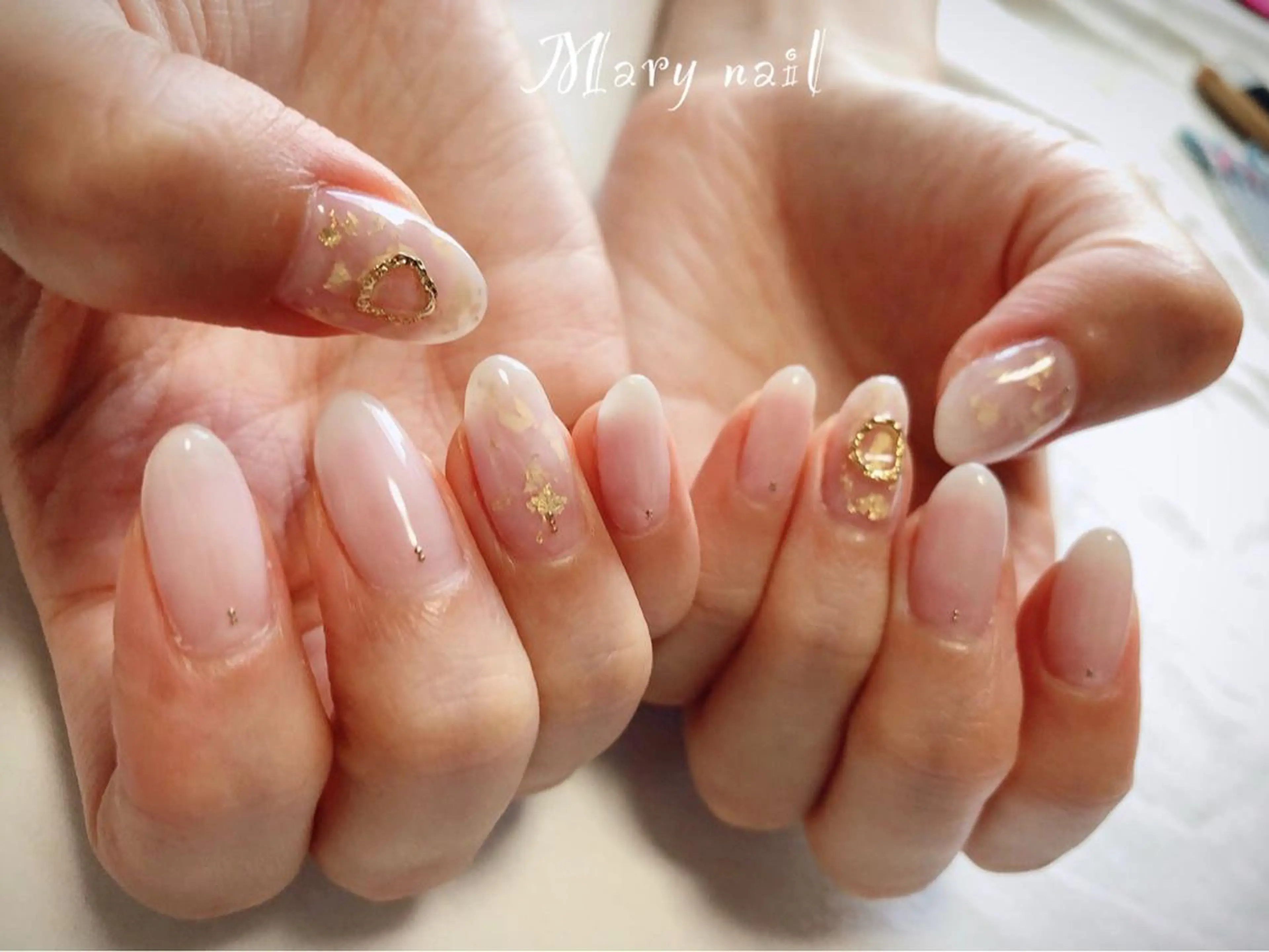 ネイル グラデーション ハンドネイル Mary nail .narumiのネイルデザイン