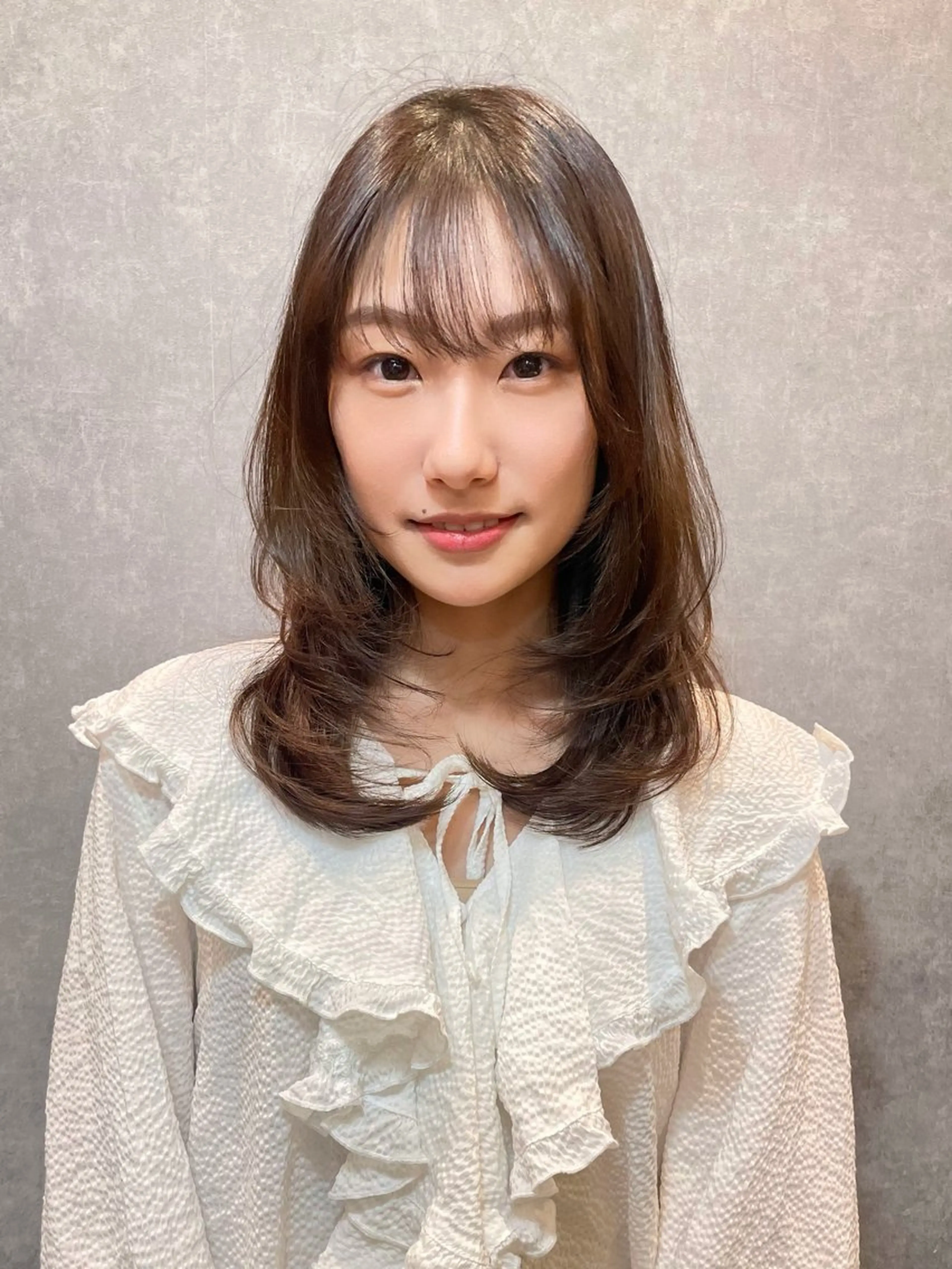 セミロング カラー 顔まわりレイヤー 髪質改善 レイヤーカット ツヤ美髪💐 髪質改善/高山愛来のヘアスタイル