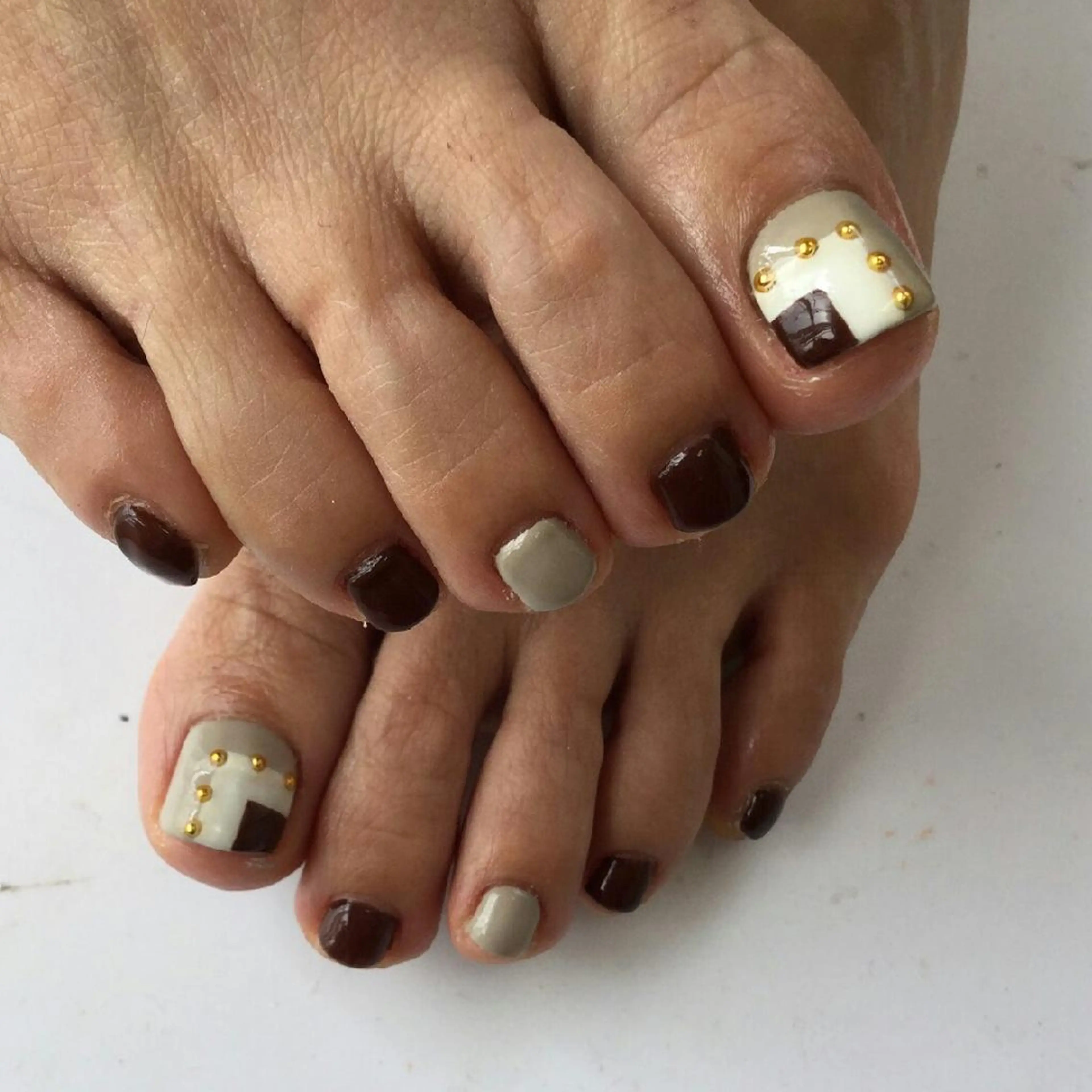ショート ミディアム セミロング ネイル まつエク フットネイル Lino Nail sekitomiのネイルデザイン