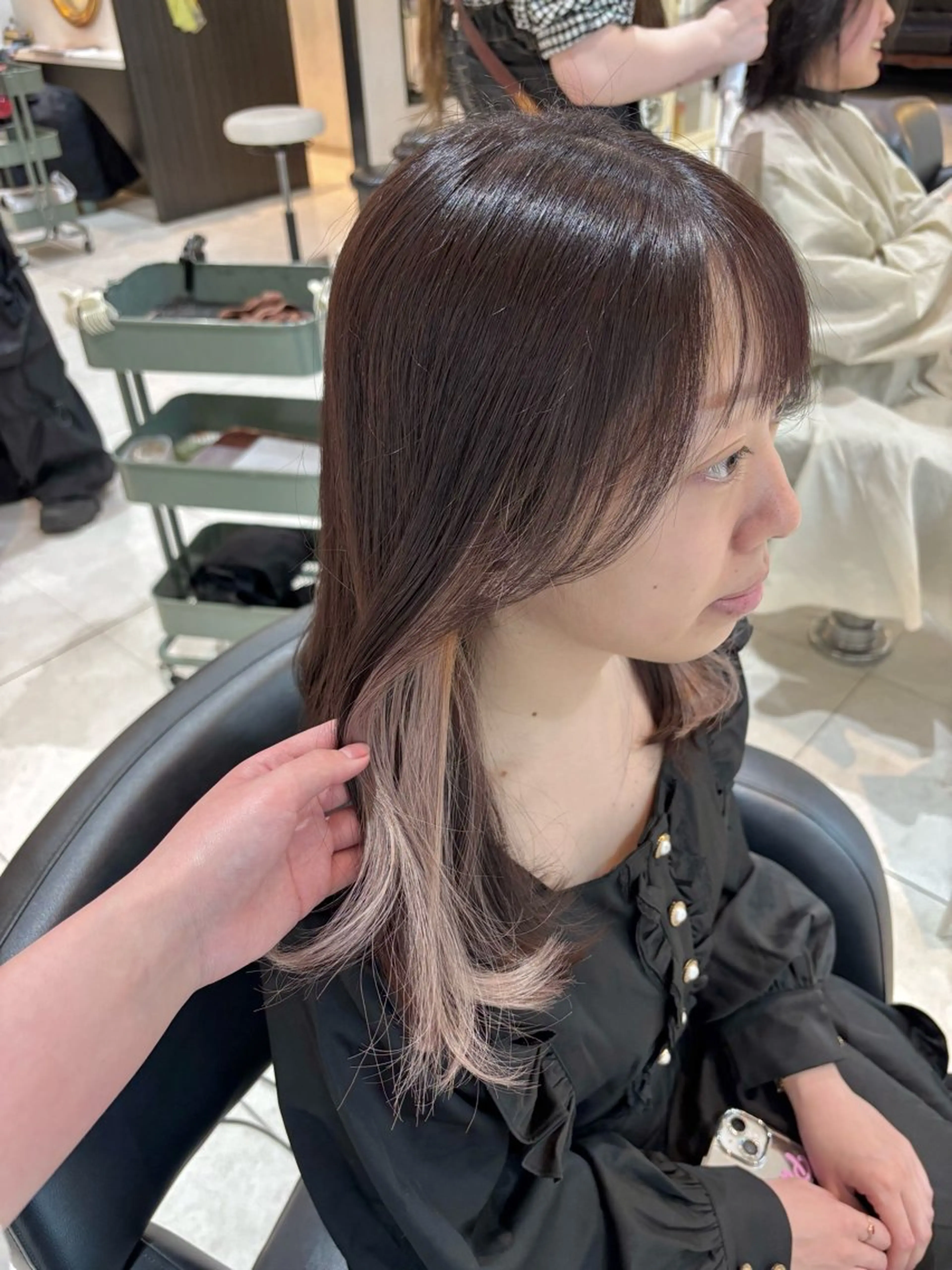 セミロング カラー くさかみさき🌼暖色 /耳つぼ/オタク🌼のヘアスタイル