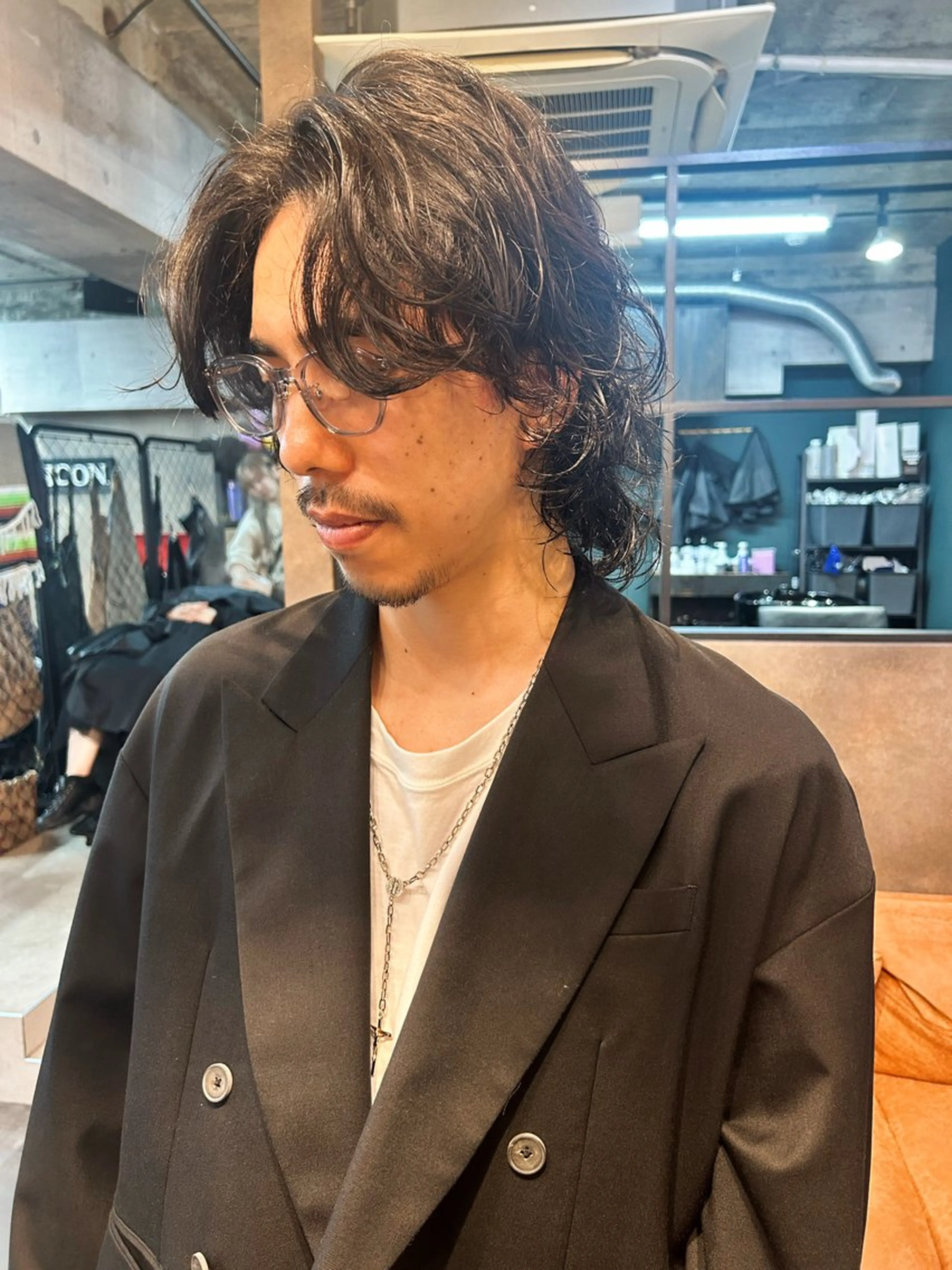 ミディアム パーマ メンズ kazuki iconのヘアスタイル