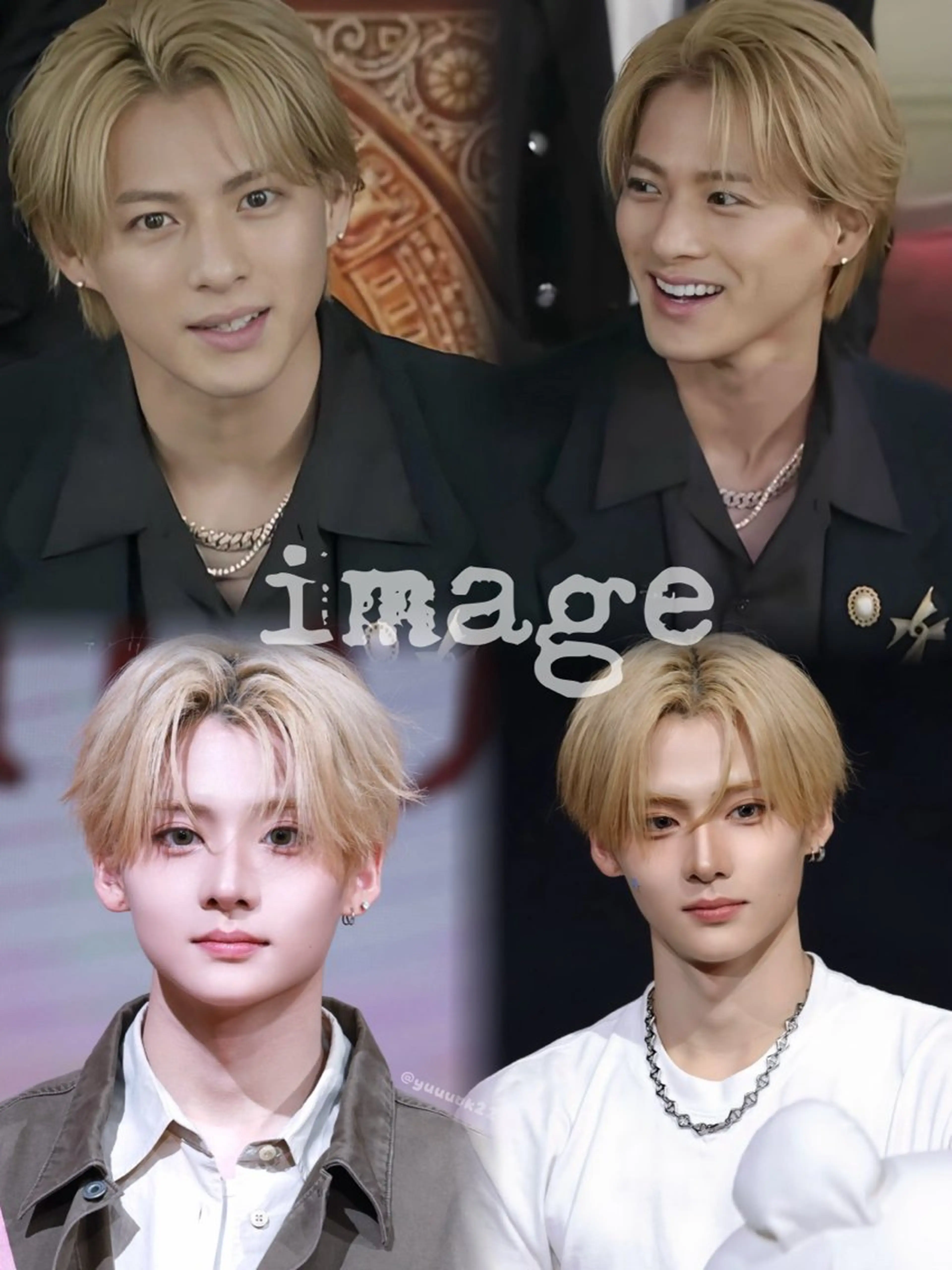 カラー ブロンド デザインカラー ハイライトカラー ハイトーンカラー メッシュ ヘアカラー 今西 陽大のヘアスタイル