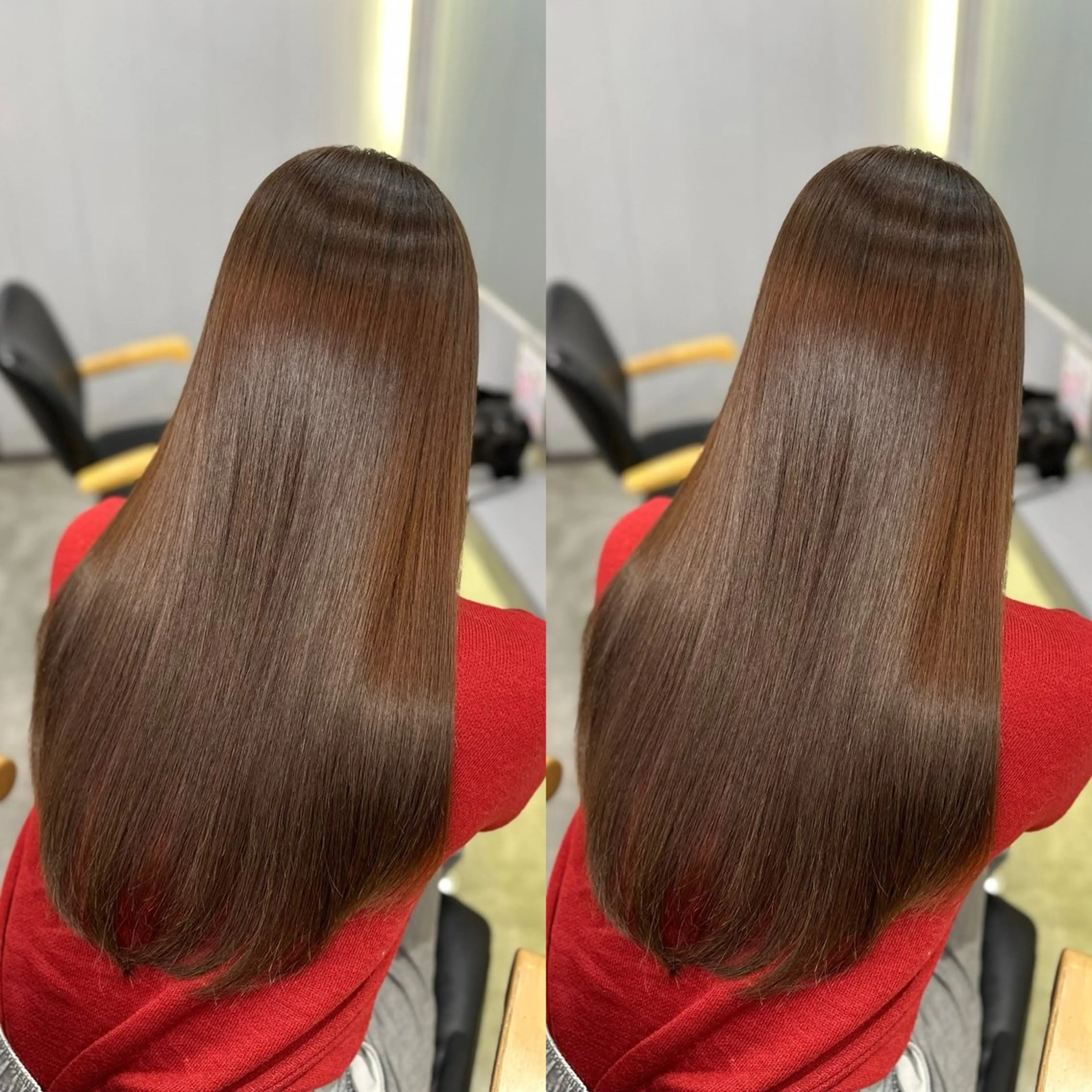 ロング カラー 縮毛矯正×ボブ💎 髪質改善/木下のヘアスタイル