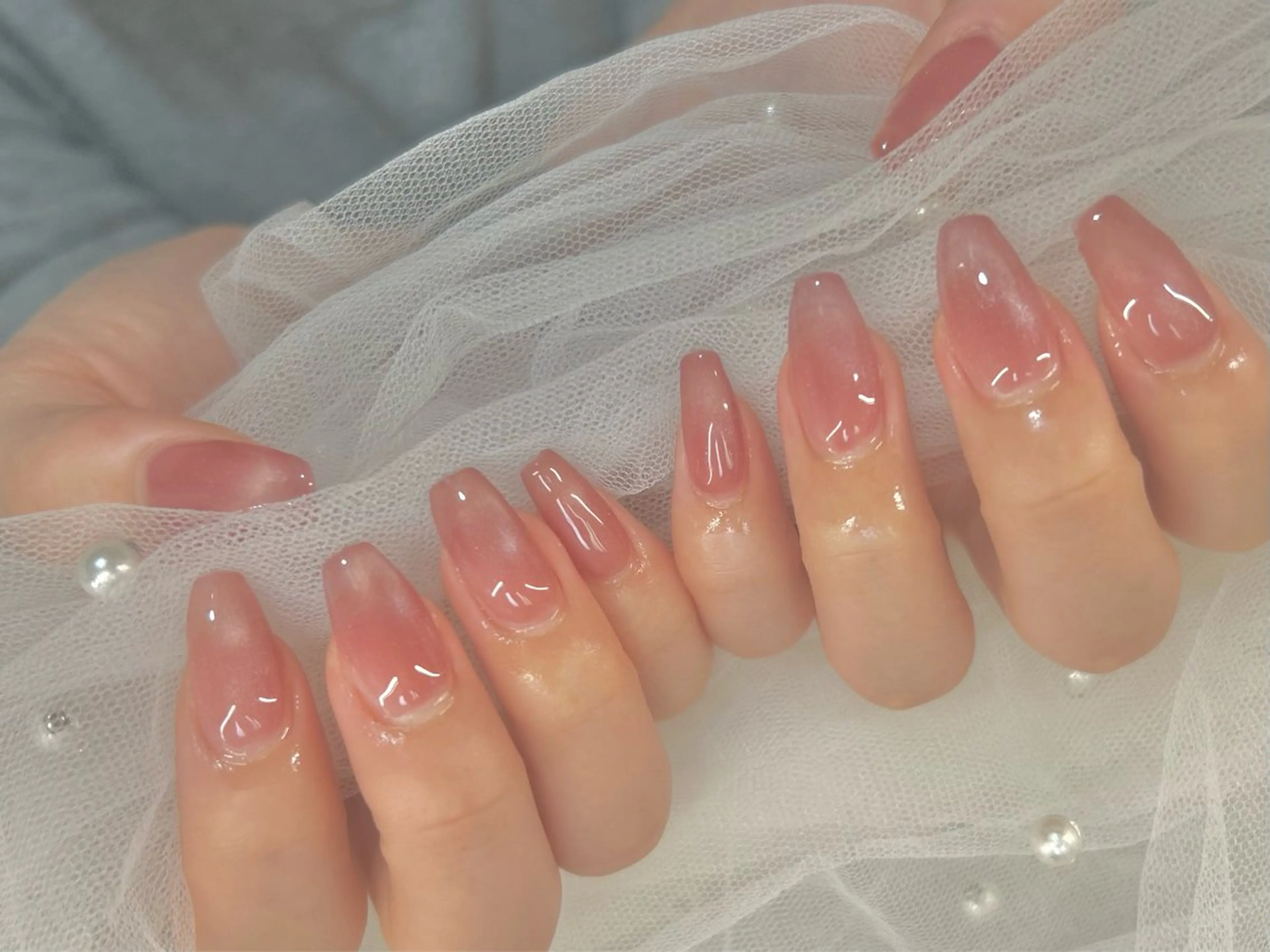 ネイル マグネットネイル ワンカラーネイル ハンドネイル 長さ出し専門HALE NAIL さとうのネイルデザイン