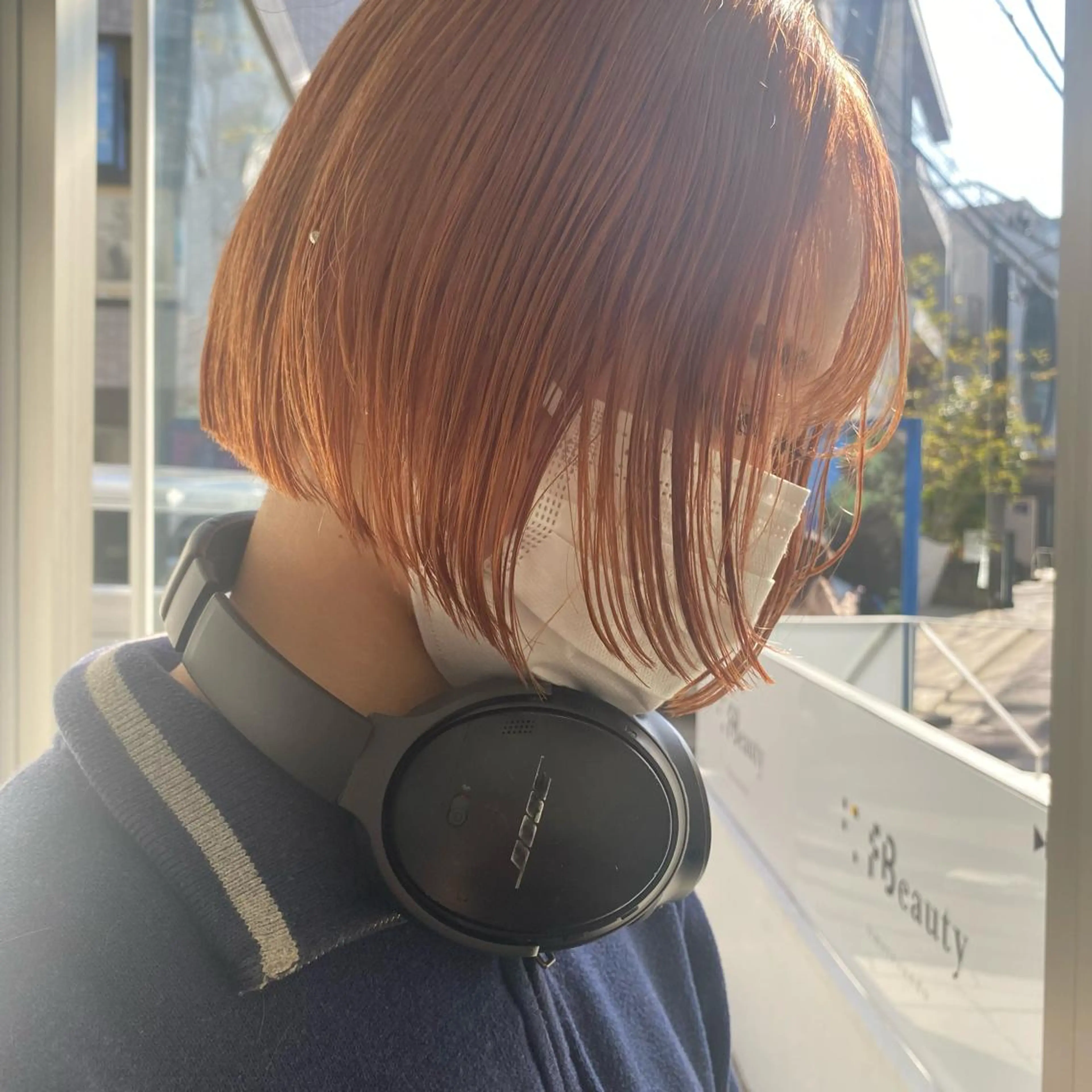 ショート カラー センターパート/ 暖色カラーayuのヘアスタイル