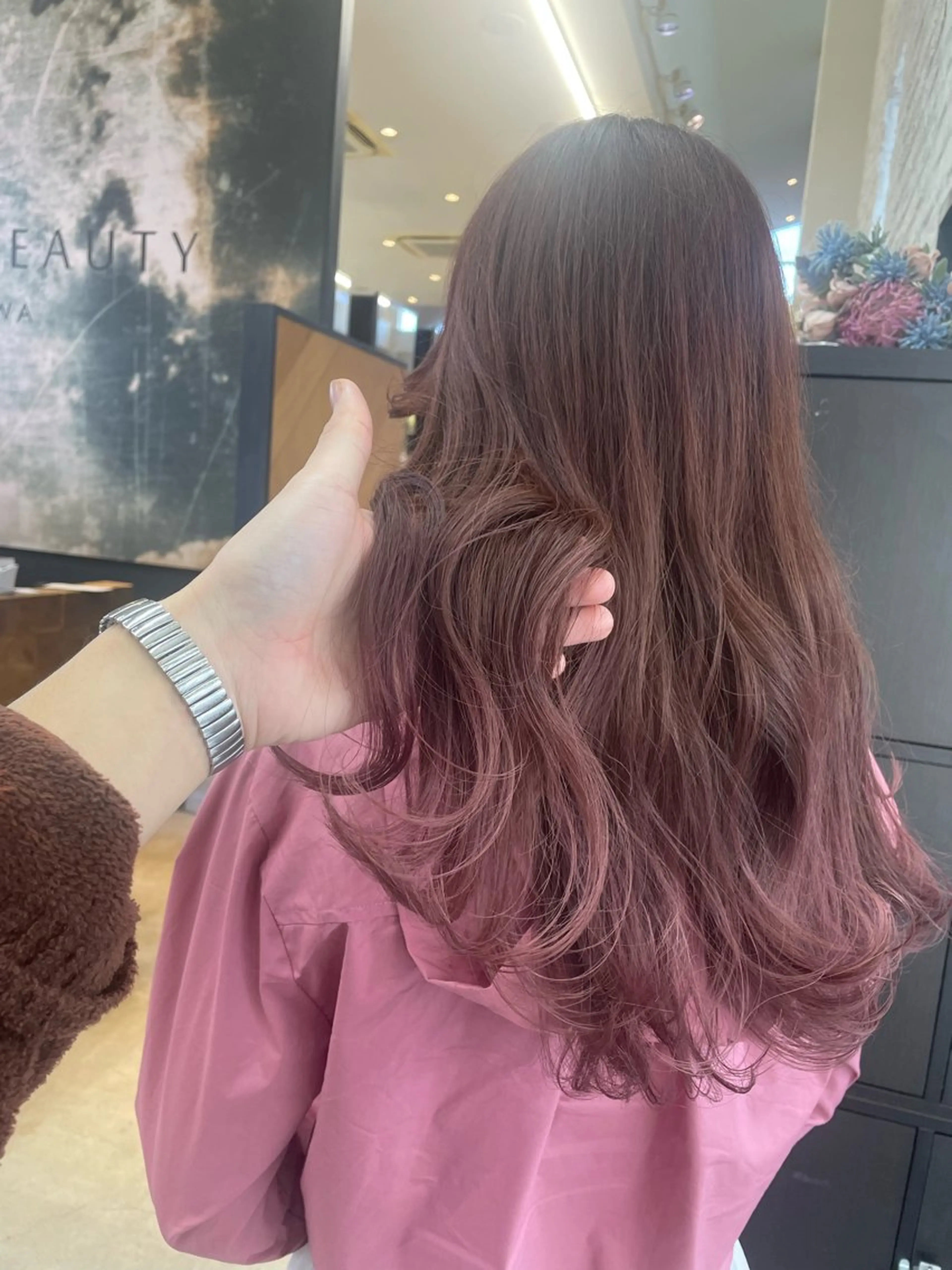 セミロング ヘアカラー テラダ ユウシン西金沢のヘアスタイル