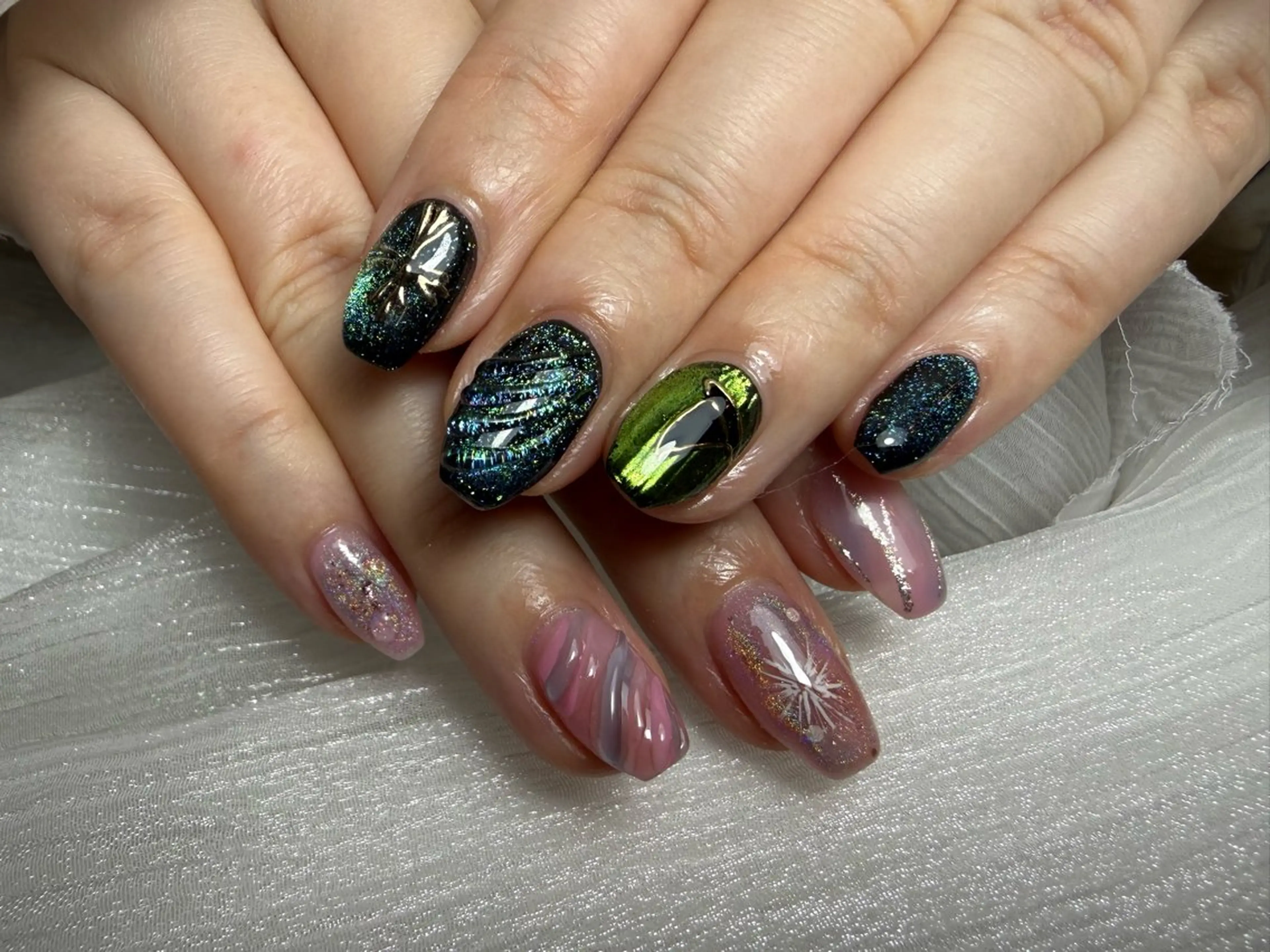 セミロング shandy nailのネイルデザイン