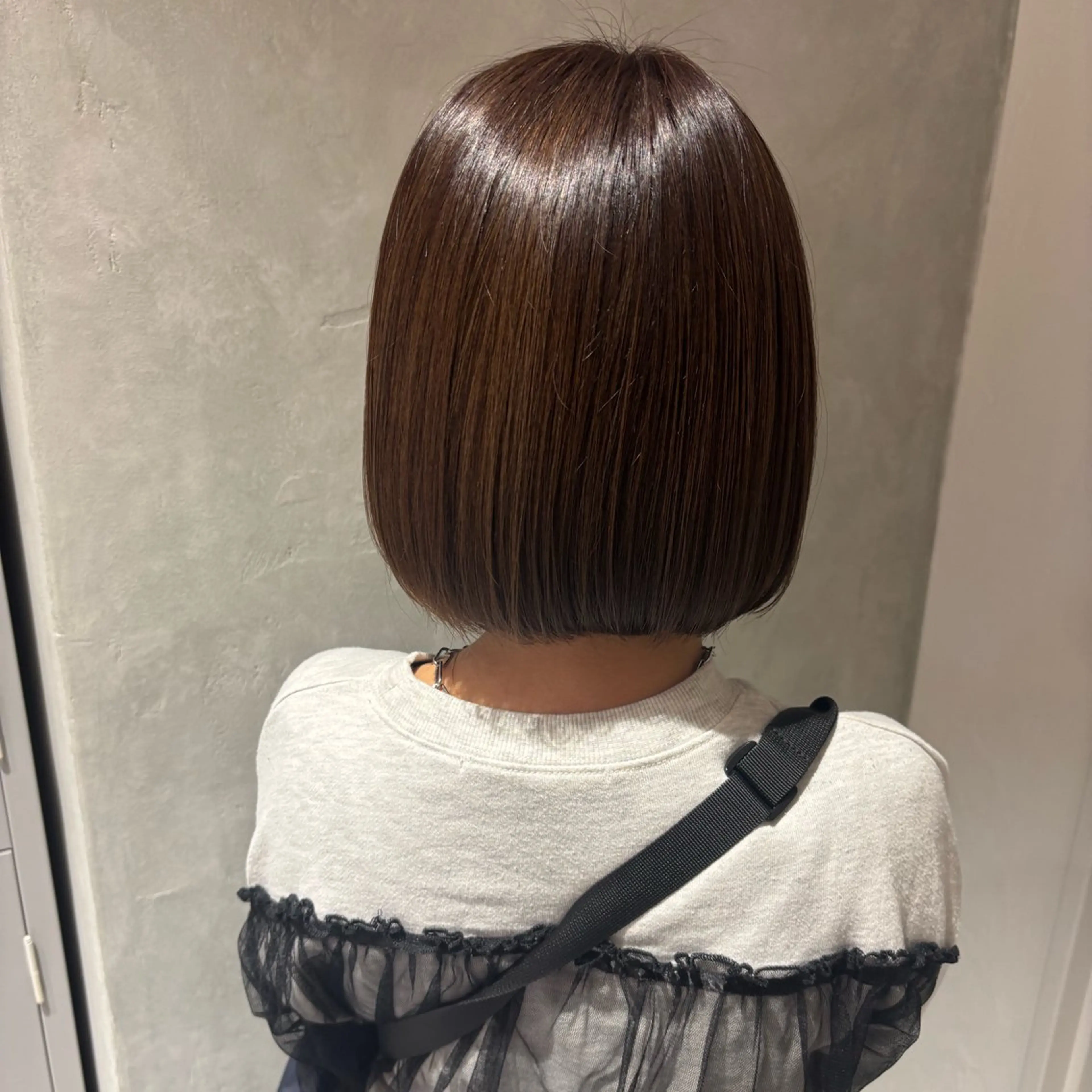 ショート カラー ハイライトカラー ボブ ハイライト ヘアカラー 大久保 愛のヘアスタイル