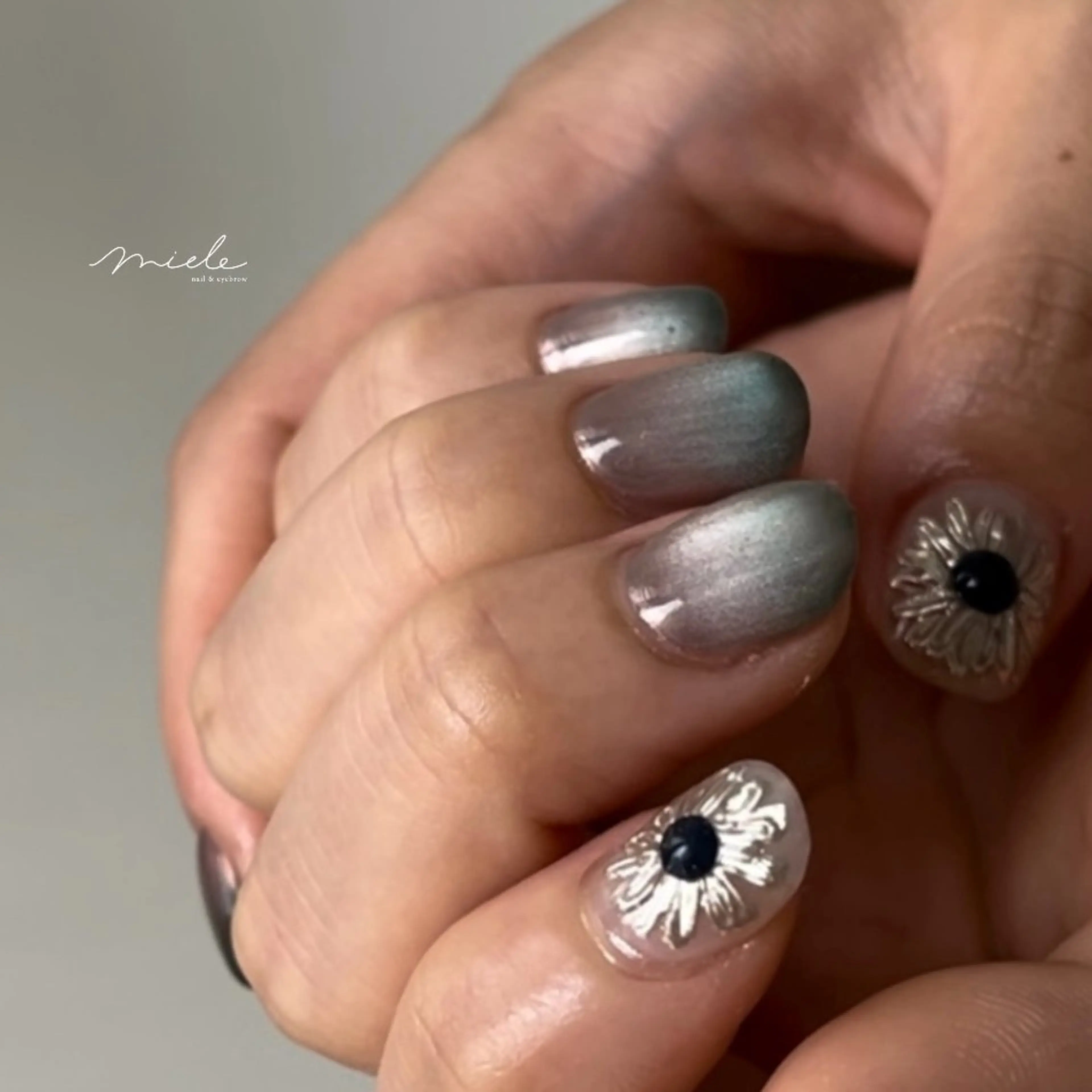 ネイル ハンドネイル miele【ミエレ】 海外シンプルデザインのネイルデザイン