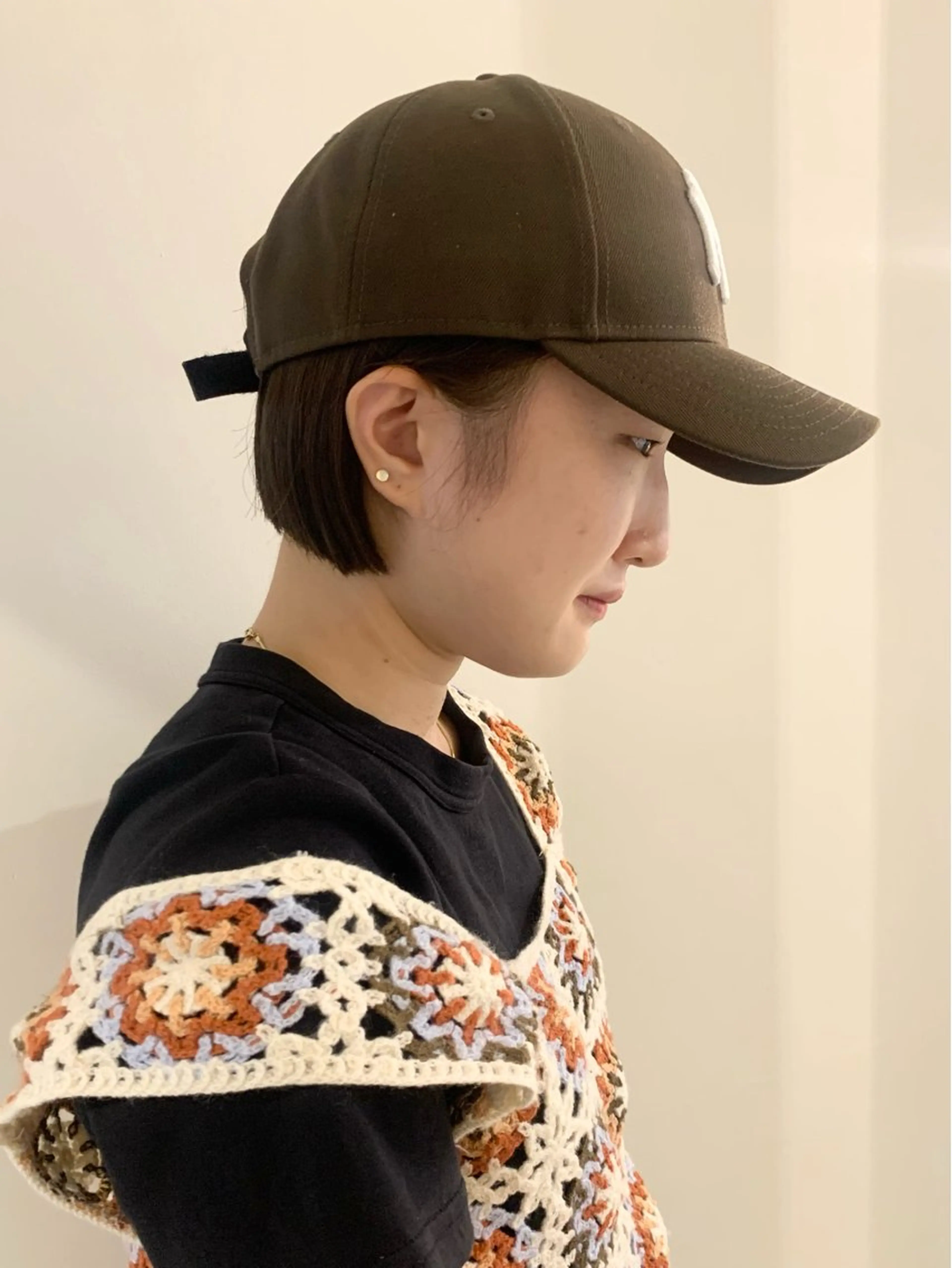 ショート カラー ボブ カット ヘアカラー トリートメント 落合希 Olivebeigeのヘアスタイル